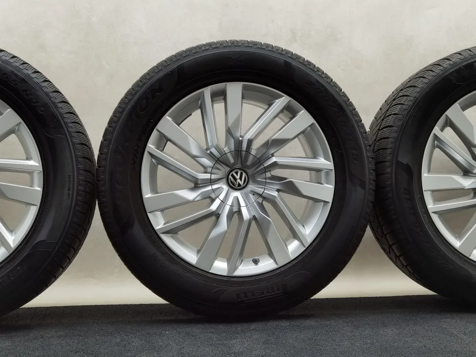 19 Zoll Volkswagen Osorno Silber Winterräder / Pirelli Scorpion Winter AO 255/55 R19 – Bild 1