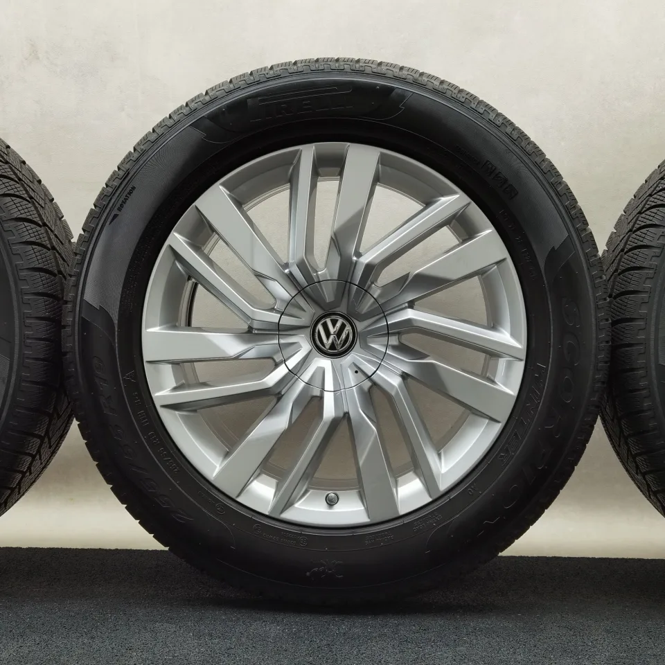 19 Zoll Volkswagen Osorno Silber Winterräder / Pirelli Scorpion Winter AO 255/55 R19 – Bild 5