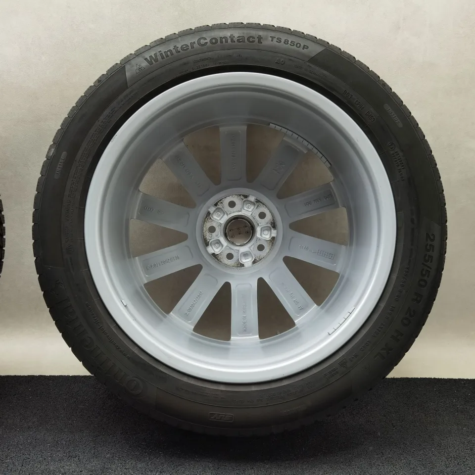 20 Zoll Audi 10-Speichen-Lamina Silber Winterräder / Continental WinterContact TS 850 P AO 255/50 R20 – Bild 9