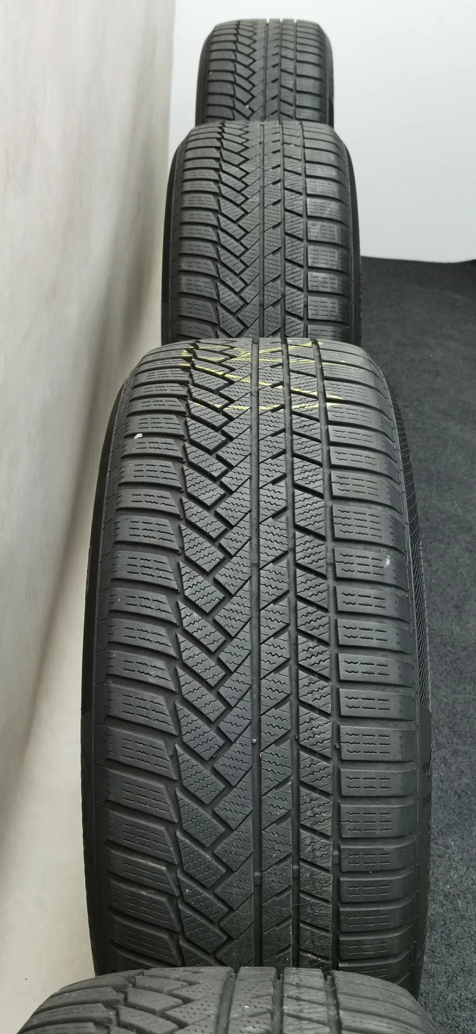 20 Zoll Audi 10-Speichen-Lamina Silber Winterräder / Continental WinterContact TS 850 P AO 255/50 R20 – Bild 2