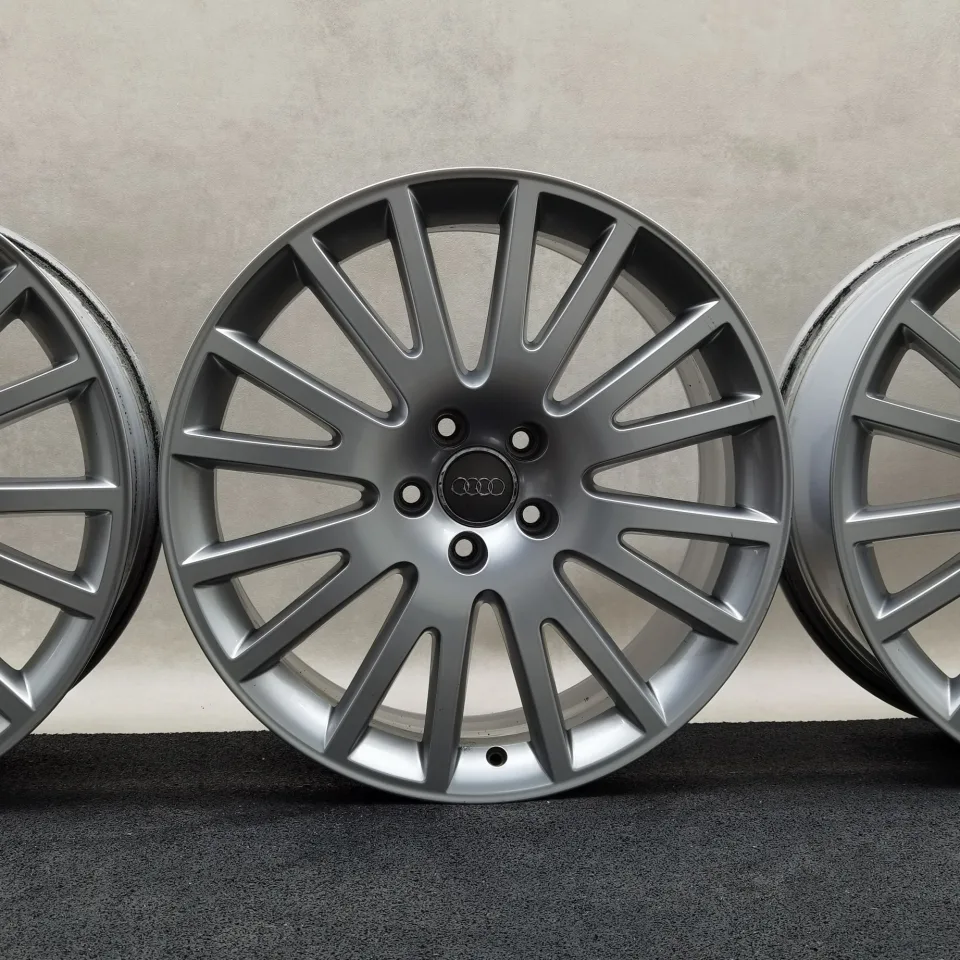 19 Zoll Audi 8-V-Speichen Silber Alufelgen – Bild 5