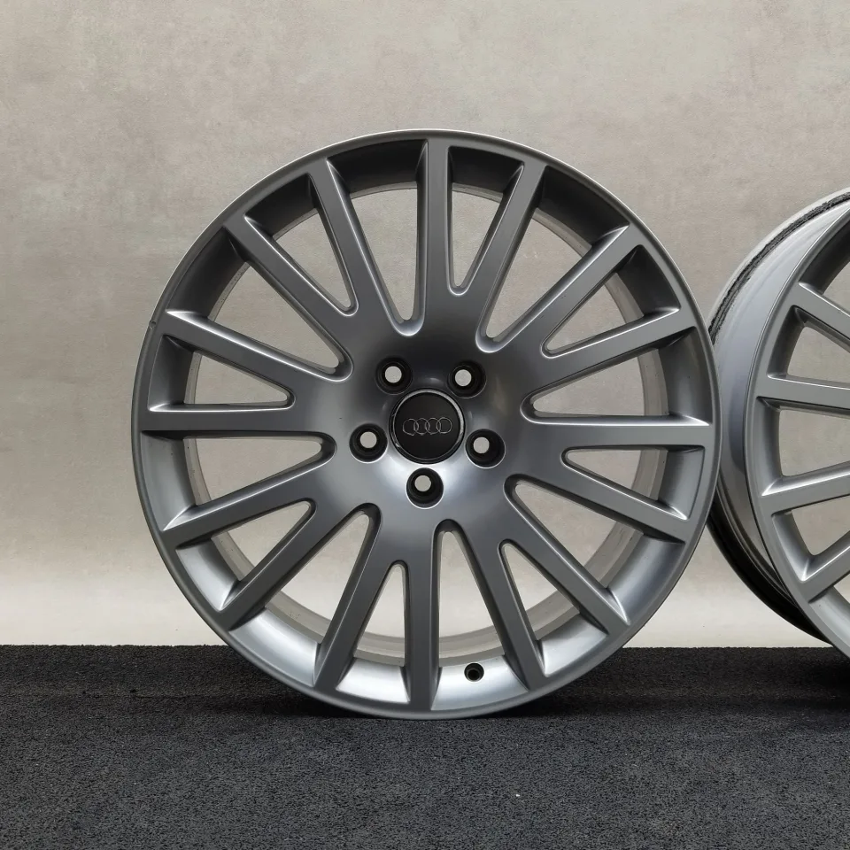 19 Zoll Audi 8-V-Speichen Silber Alufelgen – Bild 2