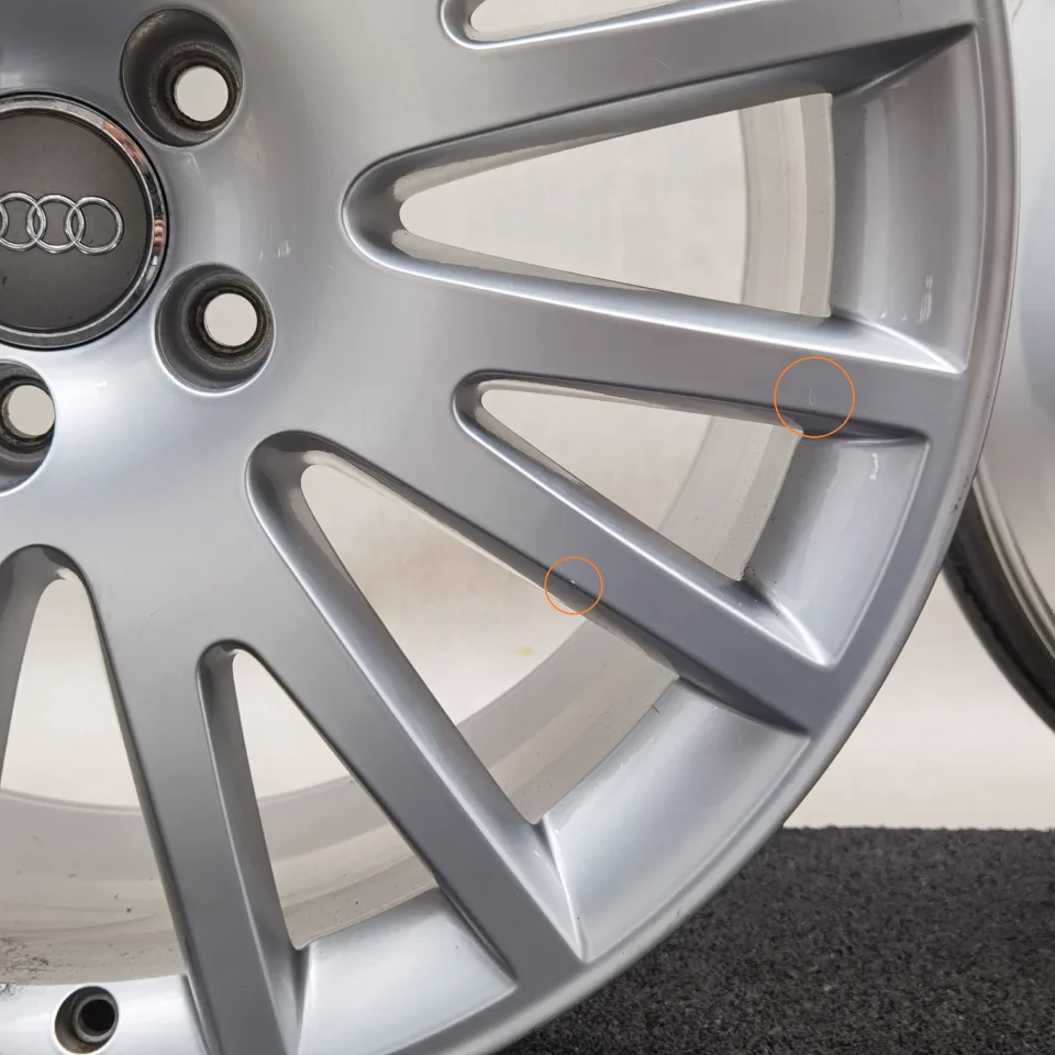 19 Zoll Audi 8-V-Speichen Silber Alufelgen – Bild 6