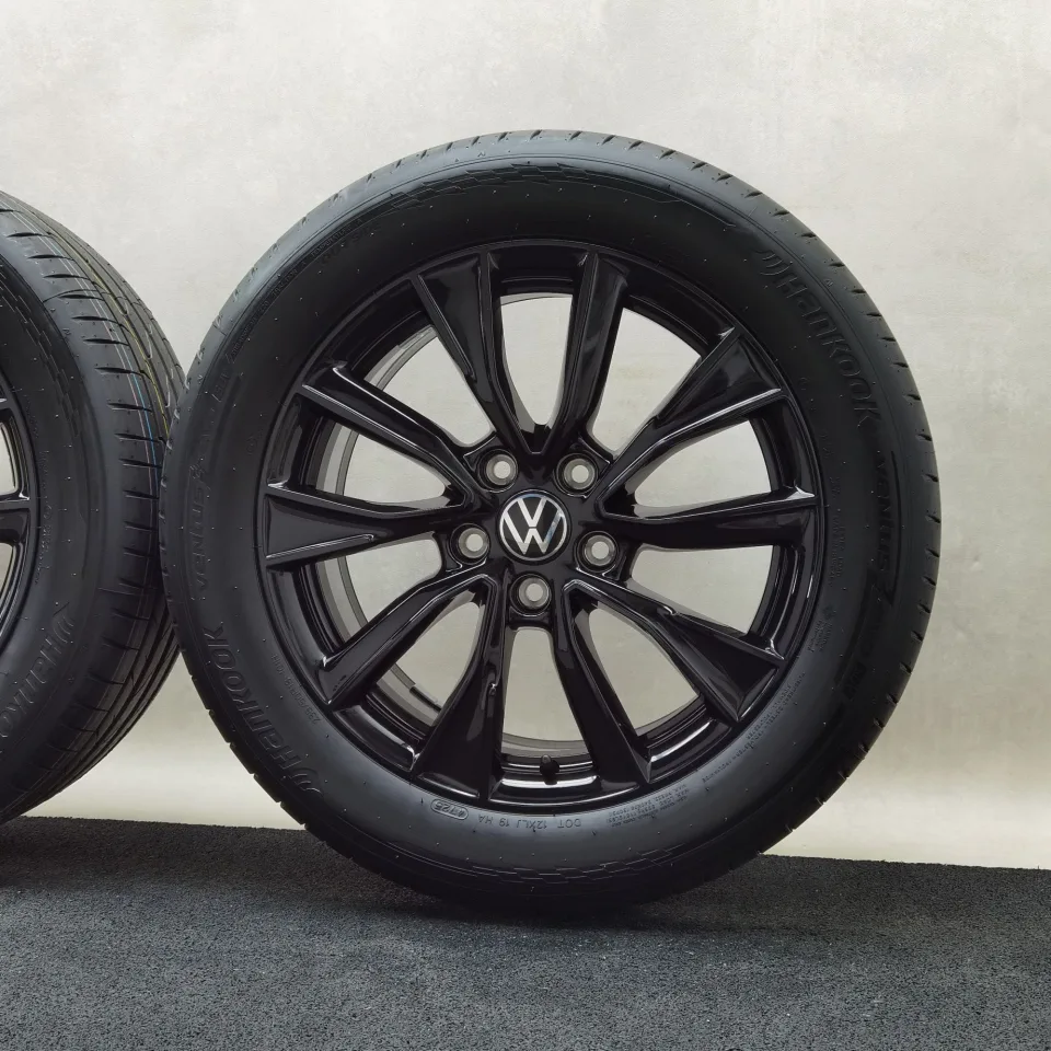 18 Zoll Volkswagen Toshima Schwarz glänzend, glanzgedreht Sommerräder / Hankook Ventus evo SUV (K137A) 235/50 R18 – Bild 6