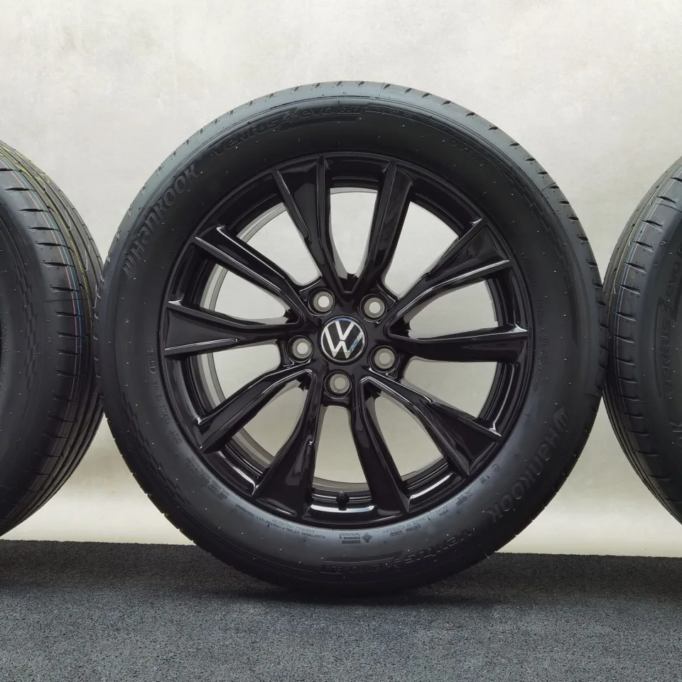 18 Zoll Volkswagen Toshima Schwarz glänzend, glanzgedreht Sommerräder / Hankook Ventus evo SUV (K137A) 235/50 R18 – Bild 5