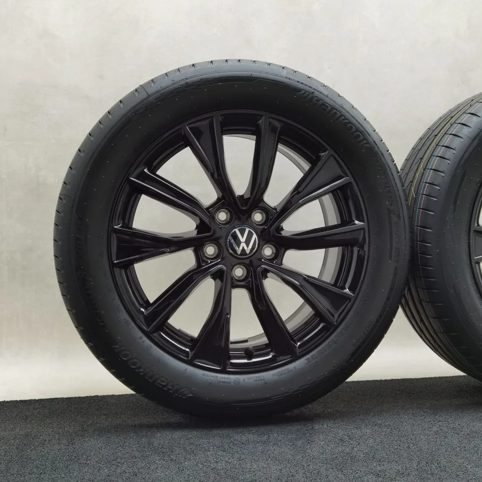 18 Zoll Volkswagen Toshima Schwarz glänzend, glanzgedreht Sommerräder / Hankook Ventus evo SUV (K137A) 235/50 R18 – Bild 3