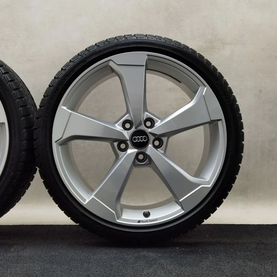 19 Zoll Audi 5-Arm-Rotor Silber Winterräder / Pirelli Winter Sottozero 3 (R01) 235/35 R19 – Bild 8
