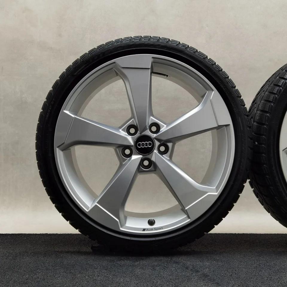 19 Zoll Audi 5-Arm-Rotor Silber Winterräder / Pirelli Winter Sottozero 3 (R01) 235/35 R19 – Bild 3