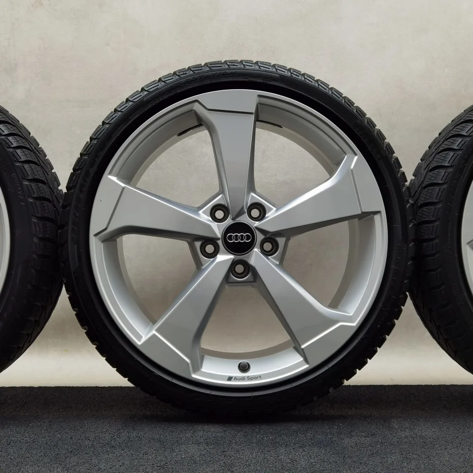 19 Zoll Audi 5-Arm-Rotor Silber Winterräder / Pirelli Winter Sottozero 3 (R01) 235/35 R19 – Bild 5