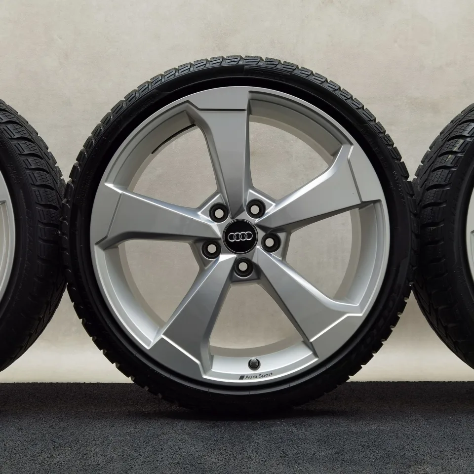 19 Zoll Audi 5-Arm-Rotor Silber Winterräder / Pirelli Winter Sottozero 3 (R01) 235/35 R19 – Bild 4