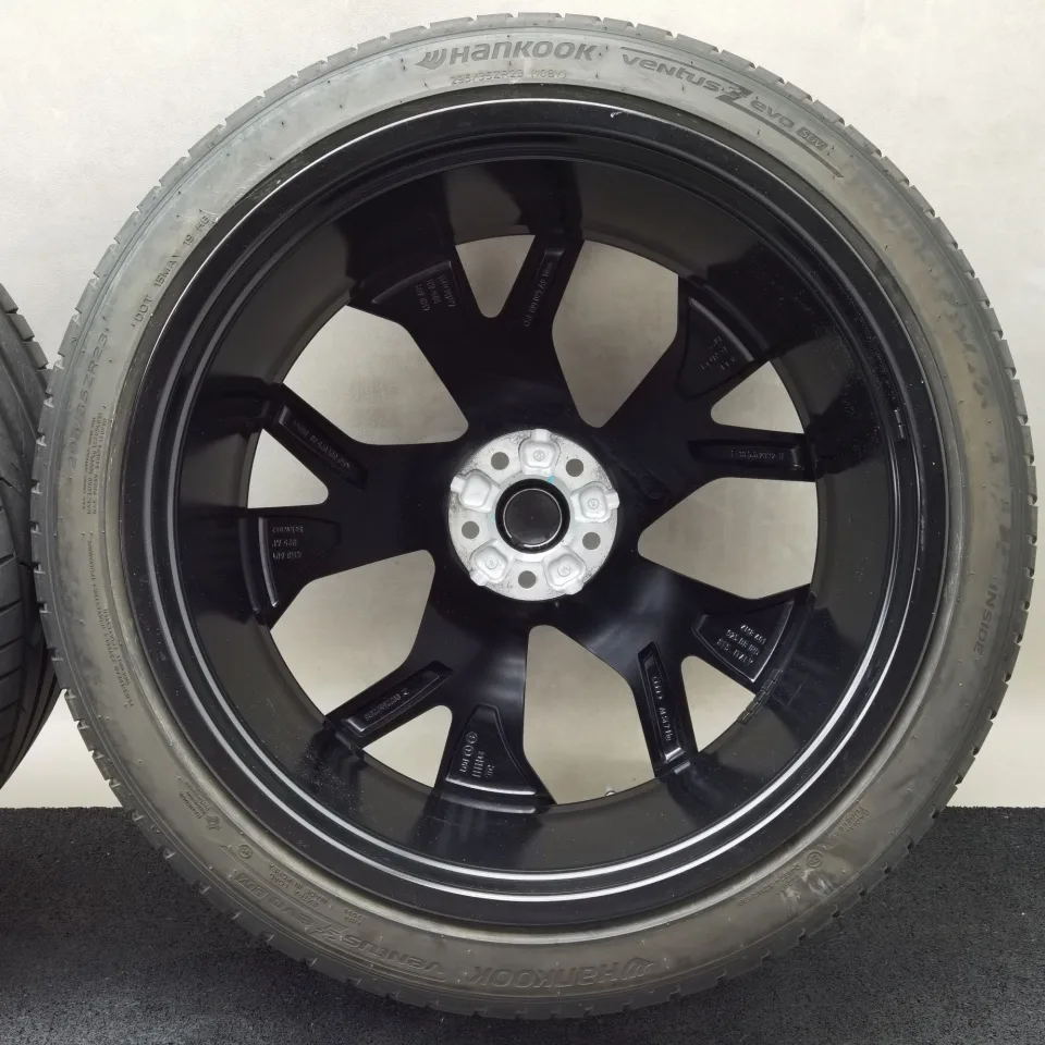 23 Zoll Audi 5-Y-Speichen-Rotor Schwarz glänzend Sommerräder / Hankook Ventus evo SUV 295/35 R23 – Bild 10