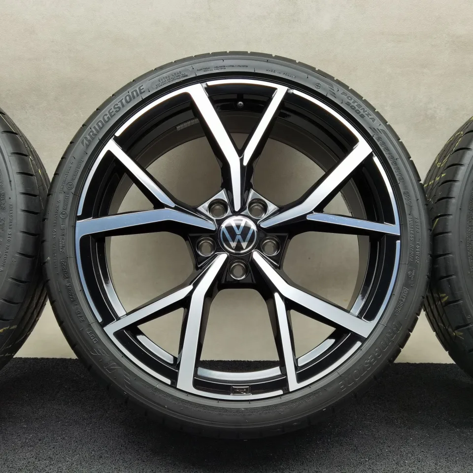 19 Zoll Volkswagen Estoril Schwarz glänzend, glanzgedreht Sommerräder / Bridgestone Potenza S005 (AO) 235/35 R19 – Bild 4