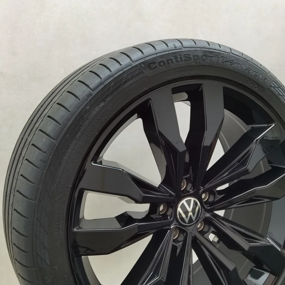 20 Zoll Volkswagen Suzuka Schwarz glänzend Sommerräder / Continental ContiSportContact 5 (ContiSeal) 255/40 R20 – Bild 4