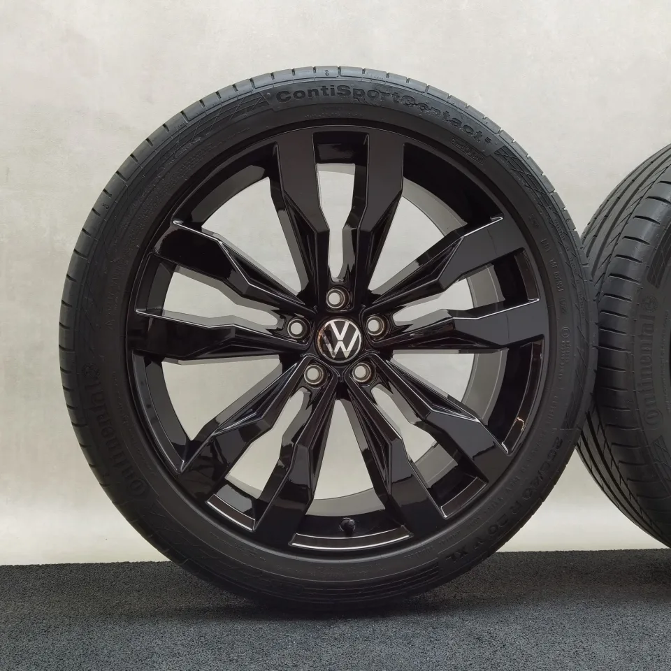 20 Zoll Volkswagen Suzuka Schwarz glänzend Sommerräder / Continental ContiSportContact 5 (ContiSeal) 255/40 R20 – Bild 3