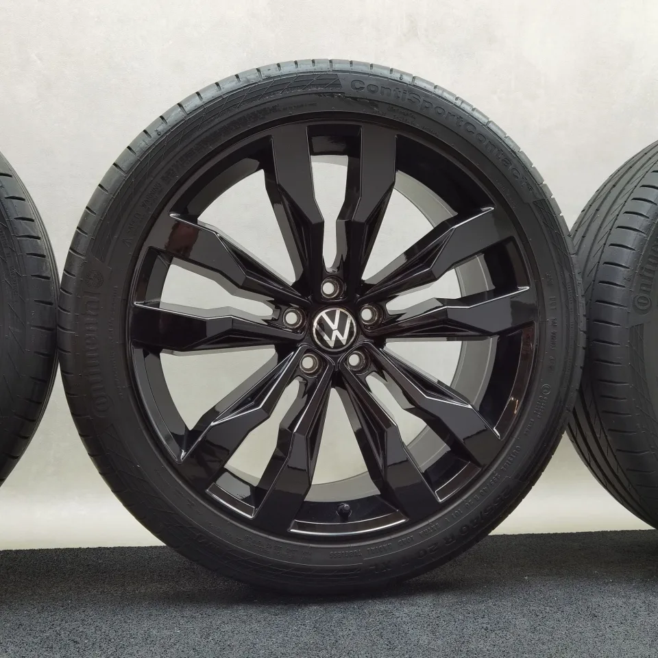 20 Zoll Volkswagen Suzuka Schwarz glänzend Sommerräder / Continental ContiSportContact 5 (ContiSeal) 255/40 R20 – Bild 5