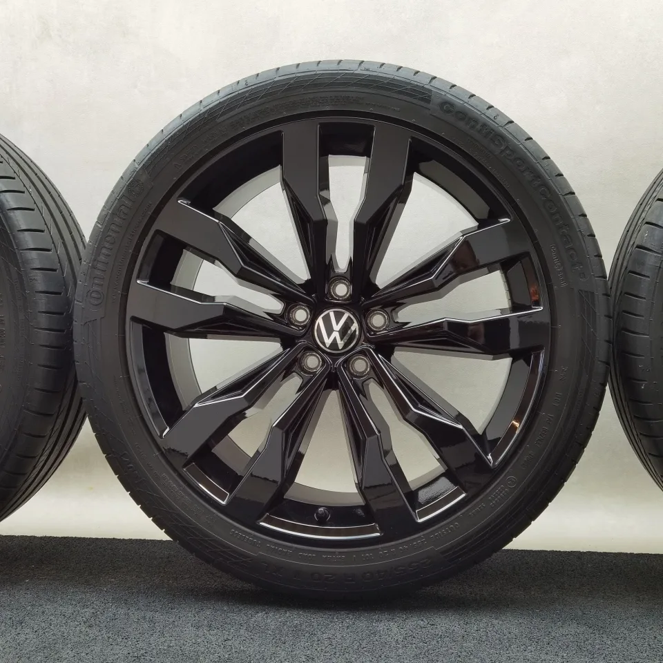 20 Zoll Volkswagen Suzuka Schwarz glänzend Sommerräder / Continental ContiSportContact 5 (ContiSeal) 255/40 R20 – Bild 7