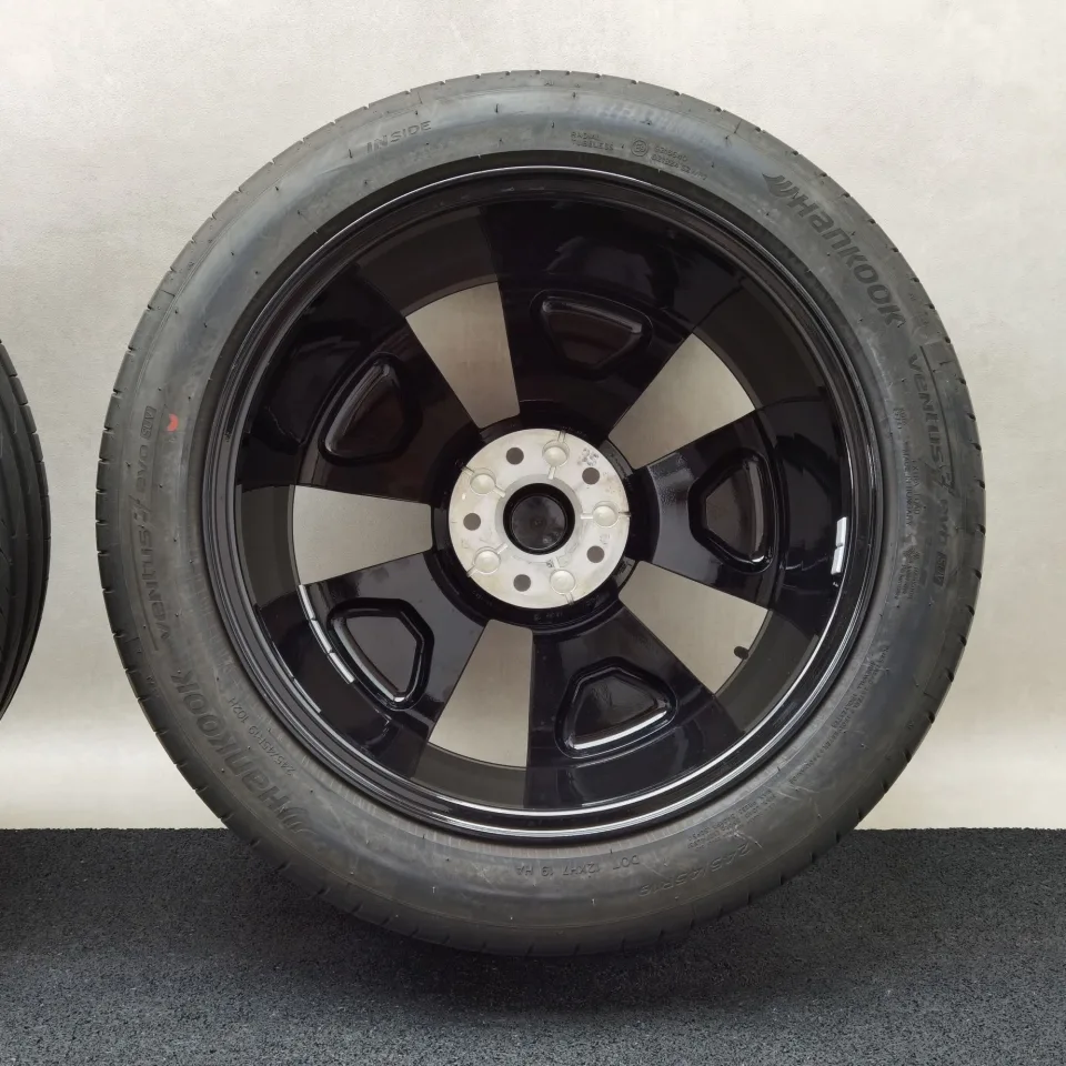 19 Zoll Volkswagen Halmstad Schwarz glänzend, glanzgedreht Sommerräder / Hankook Ventus evo SUV (+) 245/45 R19 – Bild 9