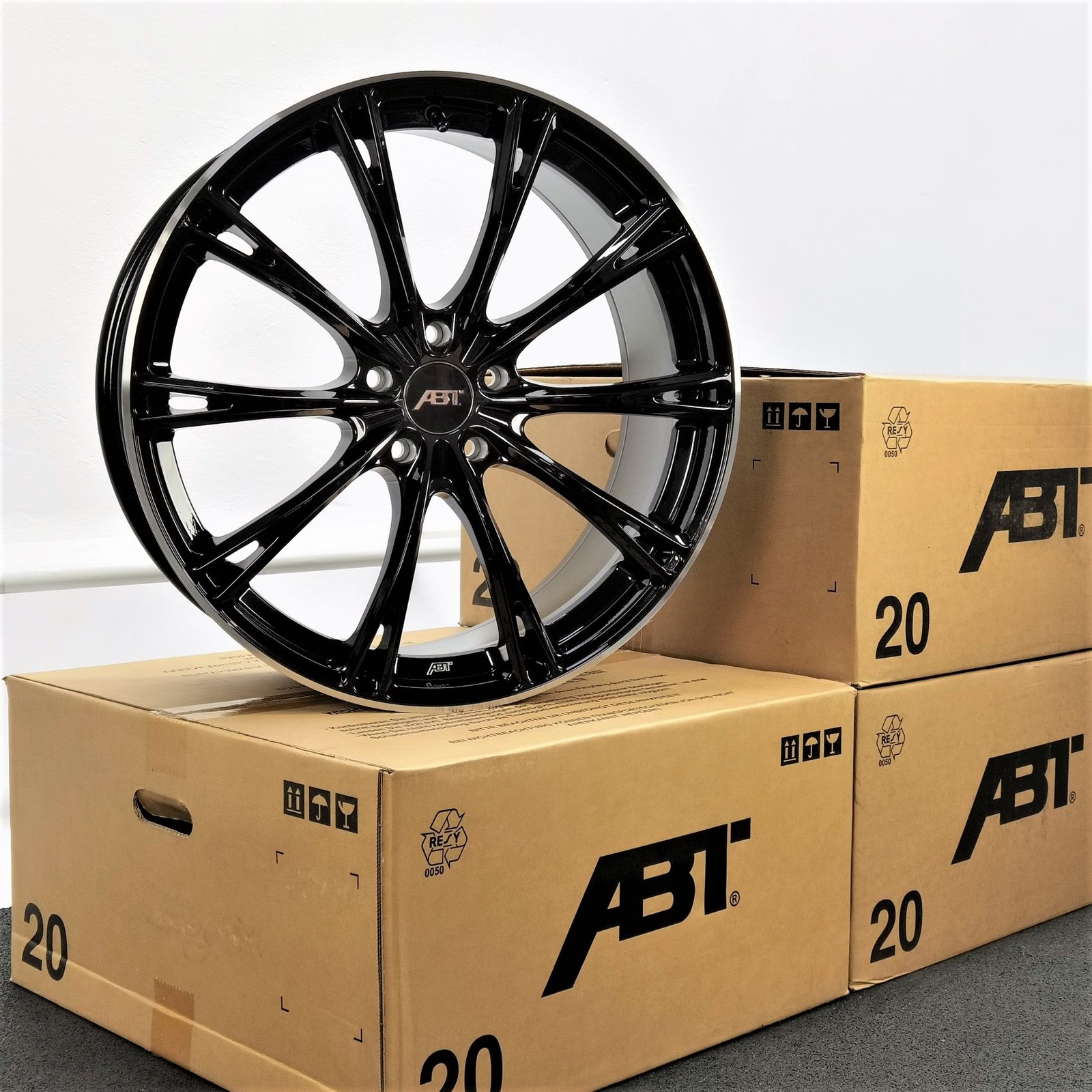20 Zoll ABT Sportsline GR20 Glossy black, glanzgedreht Alufelgen – Bild 2