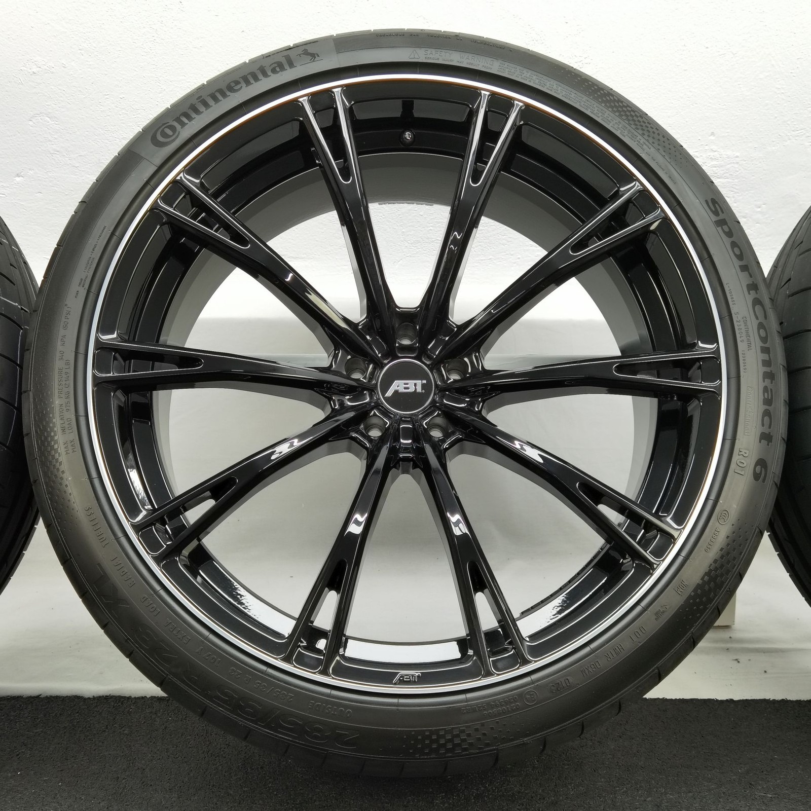23 Zoll ABT Sportsline GR23 Glossy black, glanzgedreht Sommerräder / Continental SportContact 6 (R01) 285/35 R23 – Bild 5