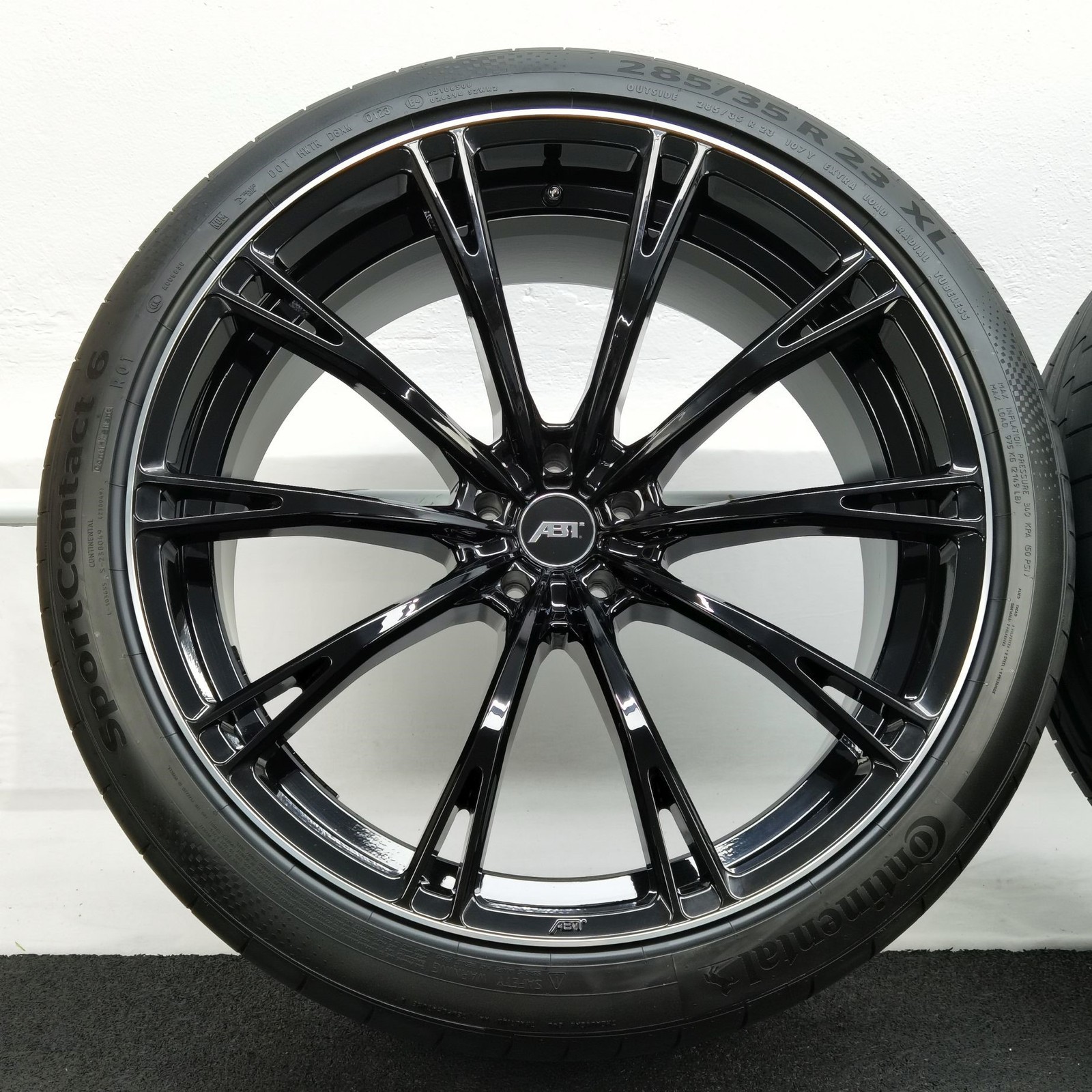 23 Zoll ABT Sportsline GR23 Glossy black, glanzgedreht Sommerräder / Continental SportContact 6 (R01) 285/35 R23 – Bild 4