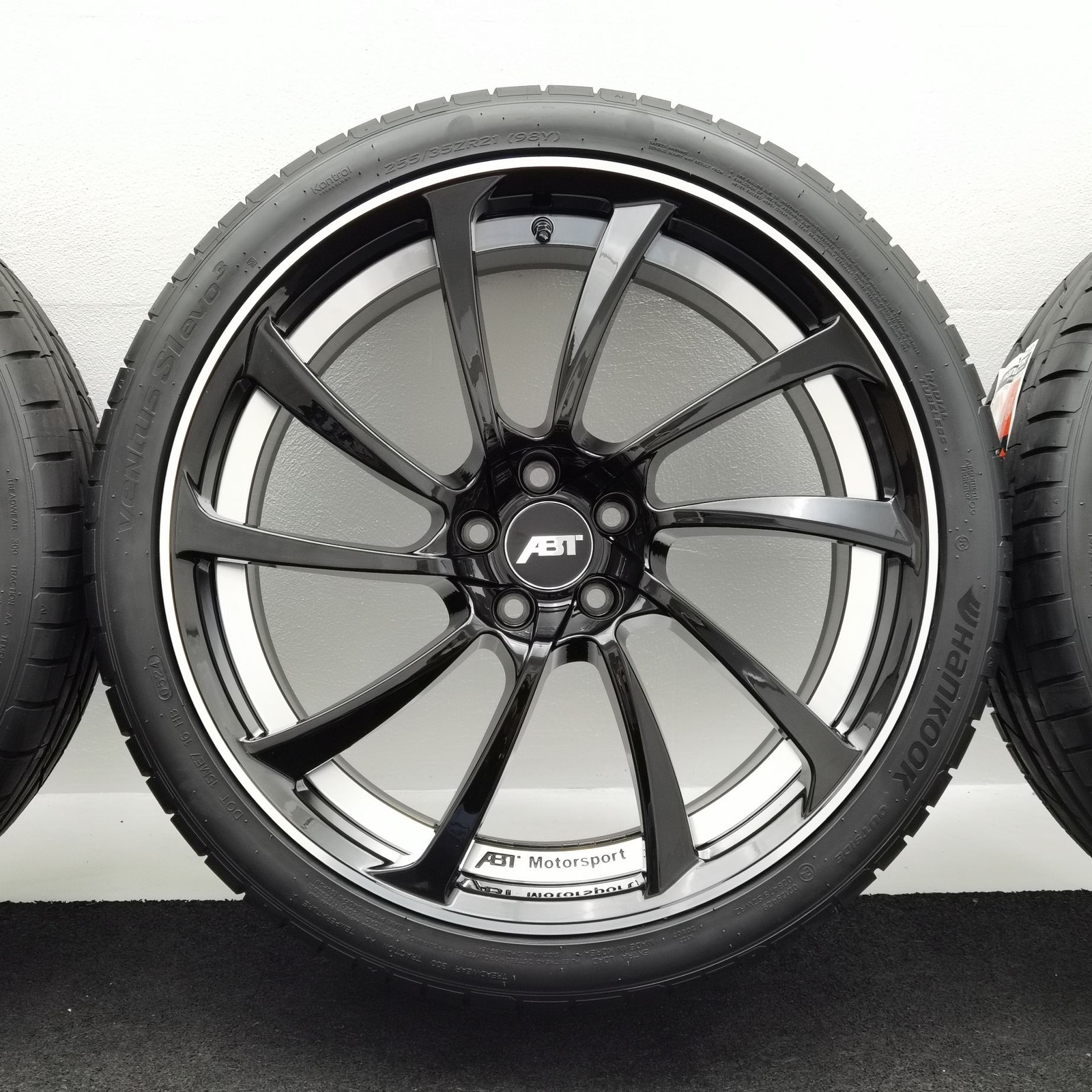 21 Zoll ABT Sportsline DR21 Glossy black, glanzgedreht Sommerräder / Hankook Ventus S1 evo3 255/35 R21 – Bild 5
