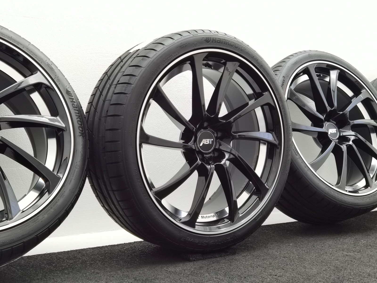 21 Zoll ABT Sportsline DR21 Glossy black, glanzgedreht Sommerräder / Hankook Ventus S1 evo3 255/35 R21 – Bild 1