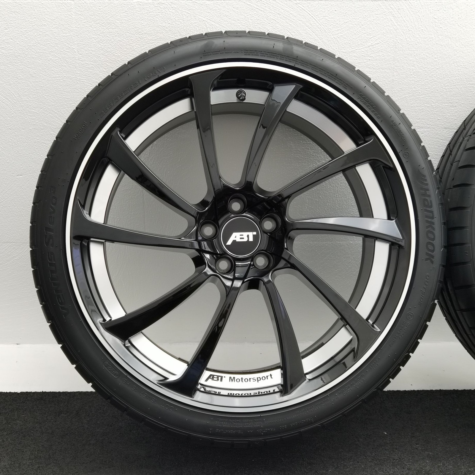 21 Zoll ABT Sportsline DR21 Glossy black, glanzgedreht Sommerräder / Hankook Ventus S1 evo3 255/35 R21 – Bild 3
