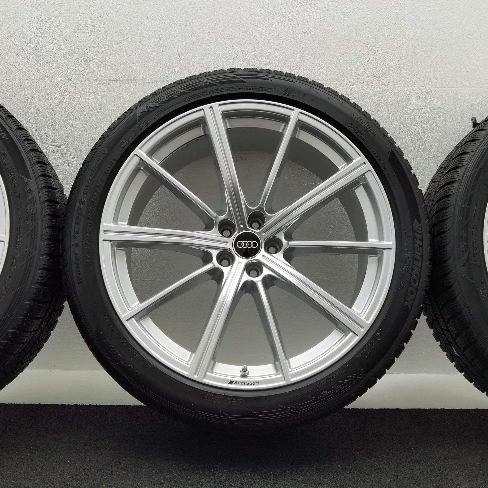 22 Zoll Audi 10-Speichen-Stern Silber Winterräder / Hankook Winter i*cept evo2 SUV (W320A) 275/40 R22 – Bild 5