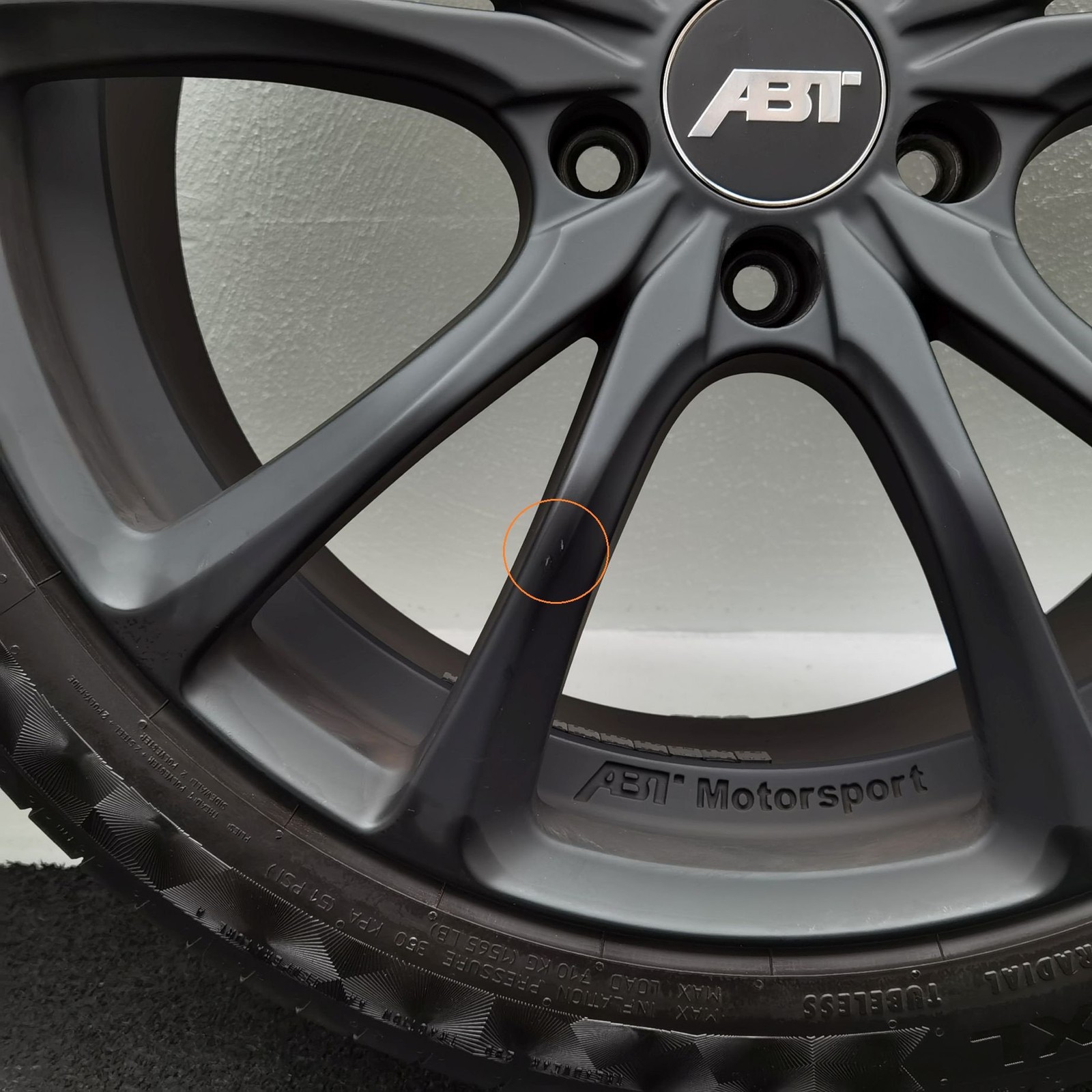 19 Zoll ABT Sportsline ER-C19 Matt black Sommerräder / Continental SportContact 6 235/40 R19 – Bild 6