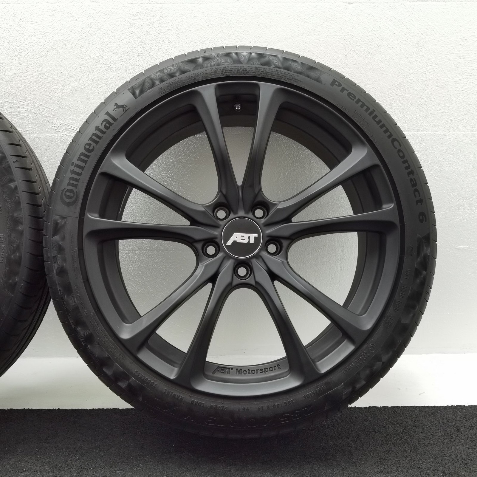 19 Zoll ABT Sportsline ER-C19 Matt black Sommerräder / Continental SportContact 6 235/40 R19 – Bild 7