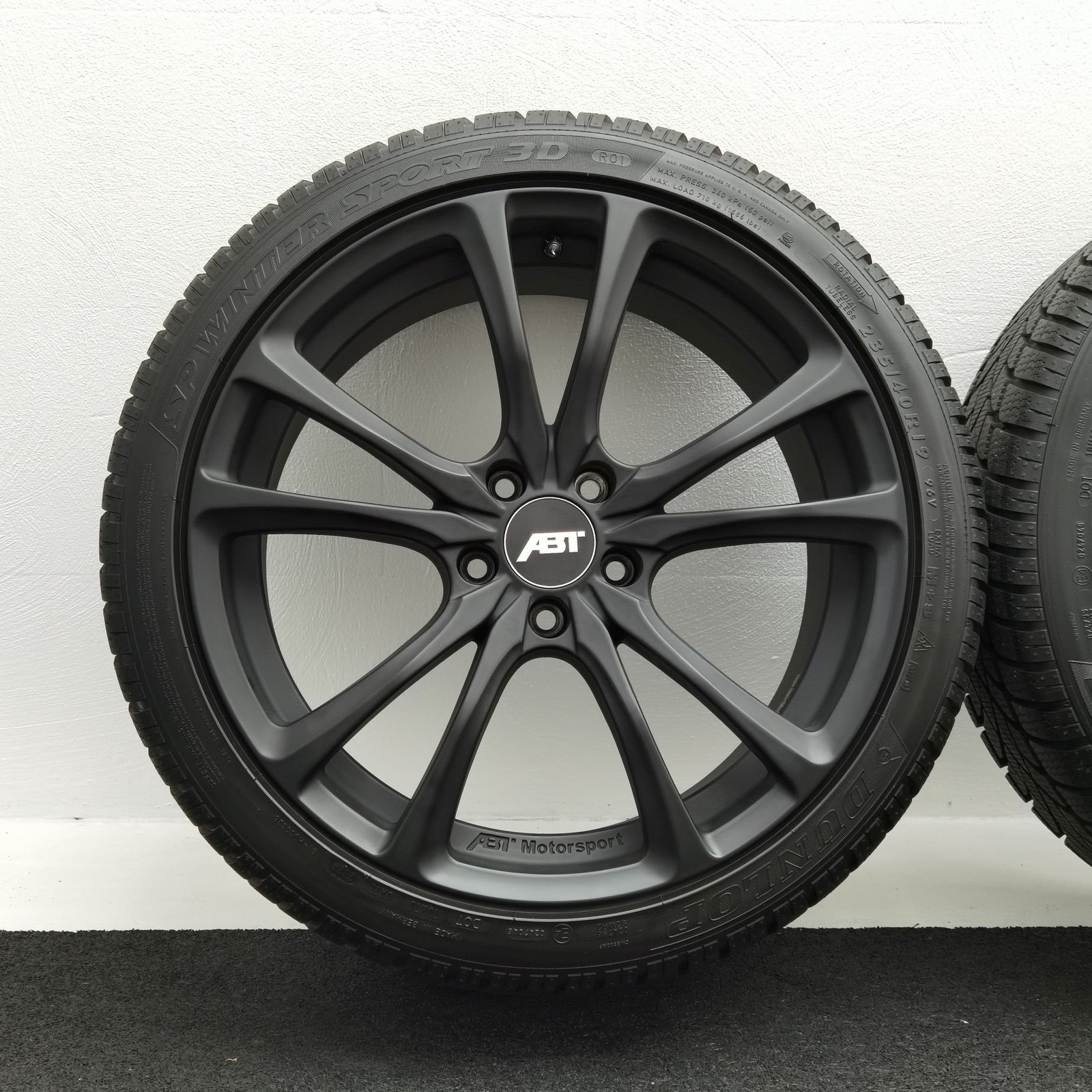 19 Zoll ABT Sportsline ER-C19 Matt black Winterräder / Dunlop SP Winter Sport 3D R01 235/40 R19 – Bild 3
