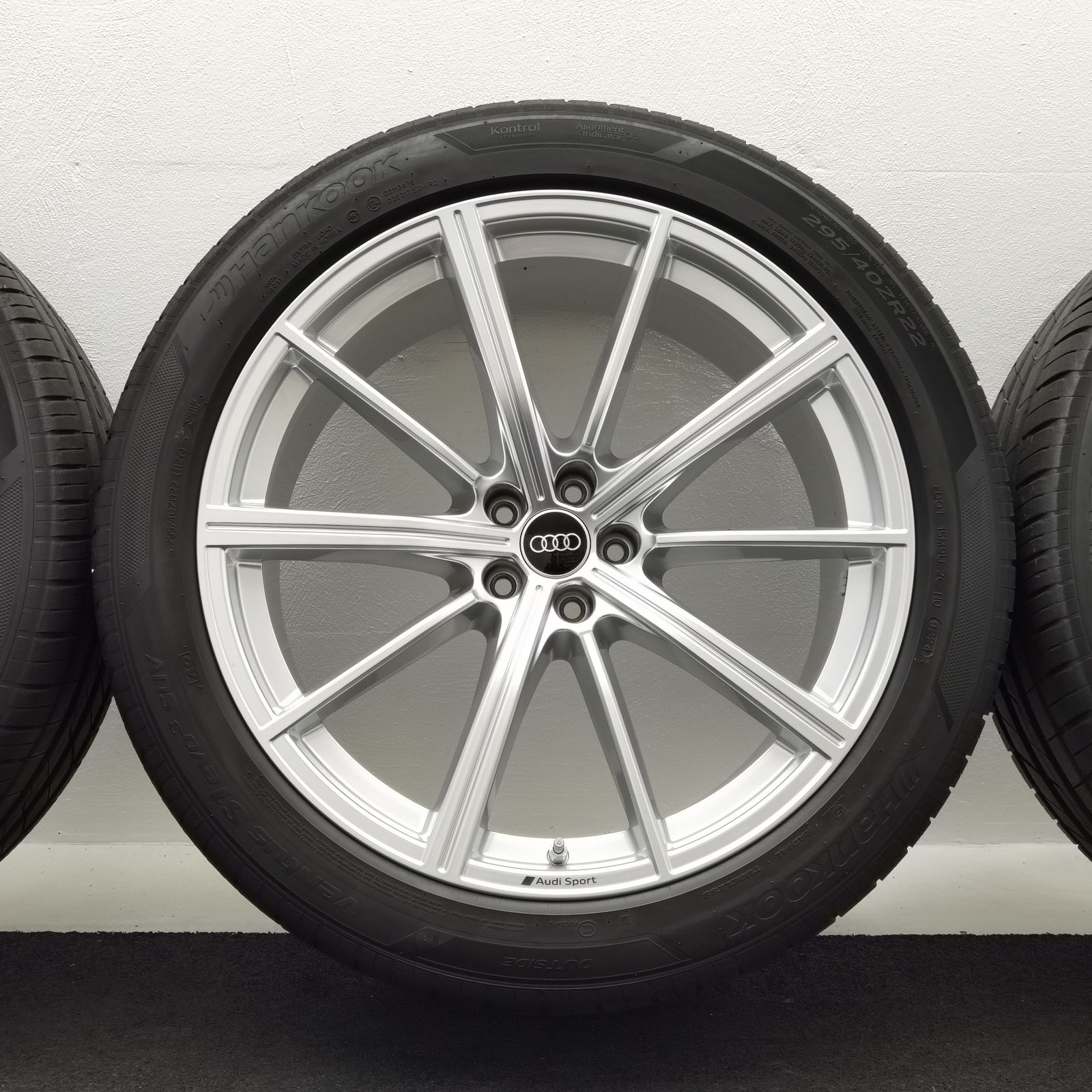 22 Zoll Audi 10-Speichen-Stern Silber Sommerräder / Hankook Ventus S1 evo3 SUV (K127A) 295/40 R22 – Bild 6