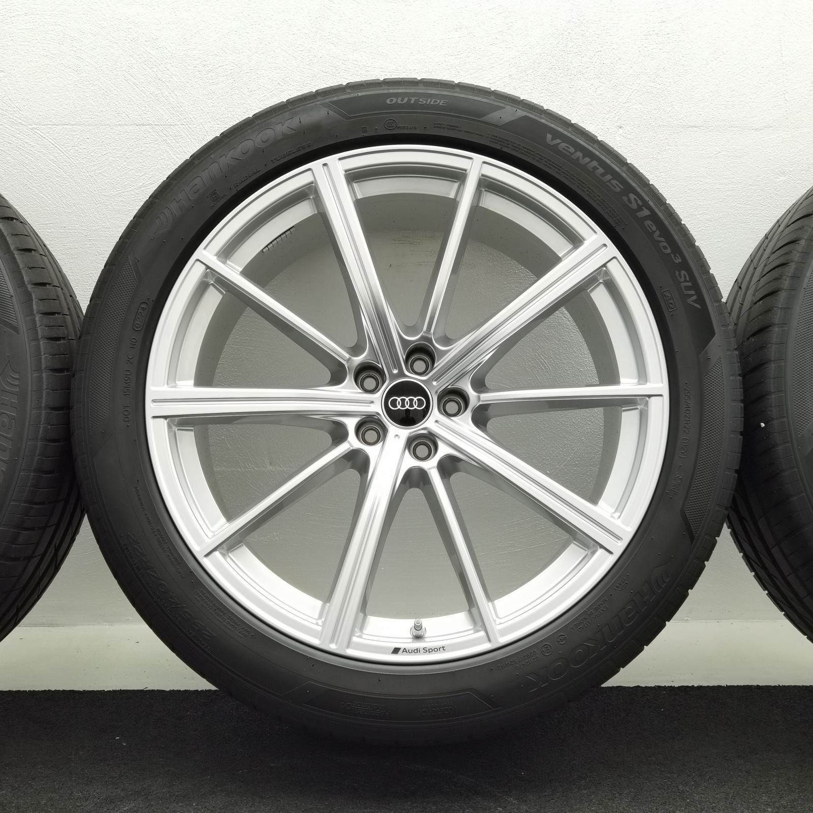 22 Zoll Audi 10-Speichen-Stern Silber Sommerräder / Hankook Ventus S1 evo3 SUV (K127A) 295/40 R22 – Bild 4
