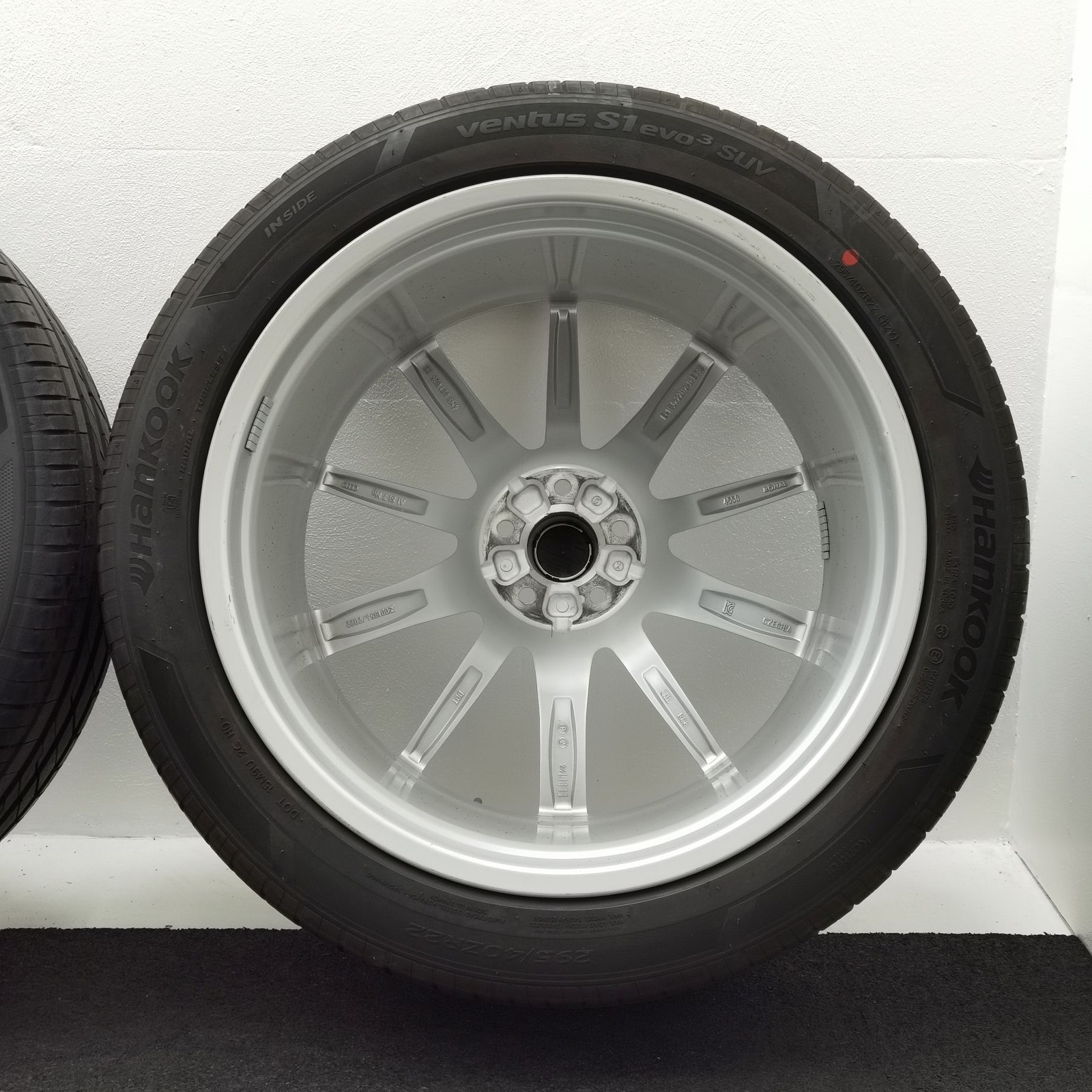 22 Zoll Audi 10-Speichen-Stern Silber Sommerräder / Hankook Ventus S1 evo3 SUV (K127A) 295/40 R22 – Bild 11