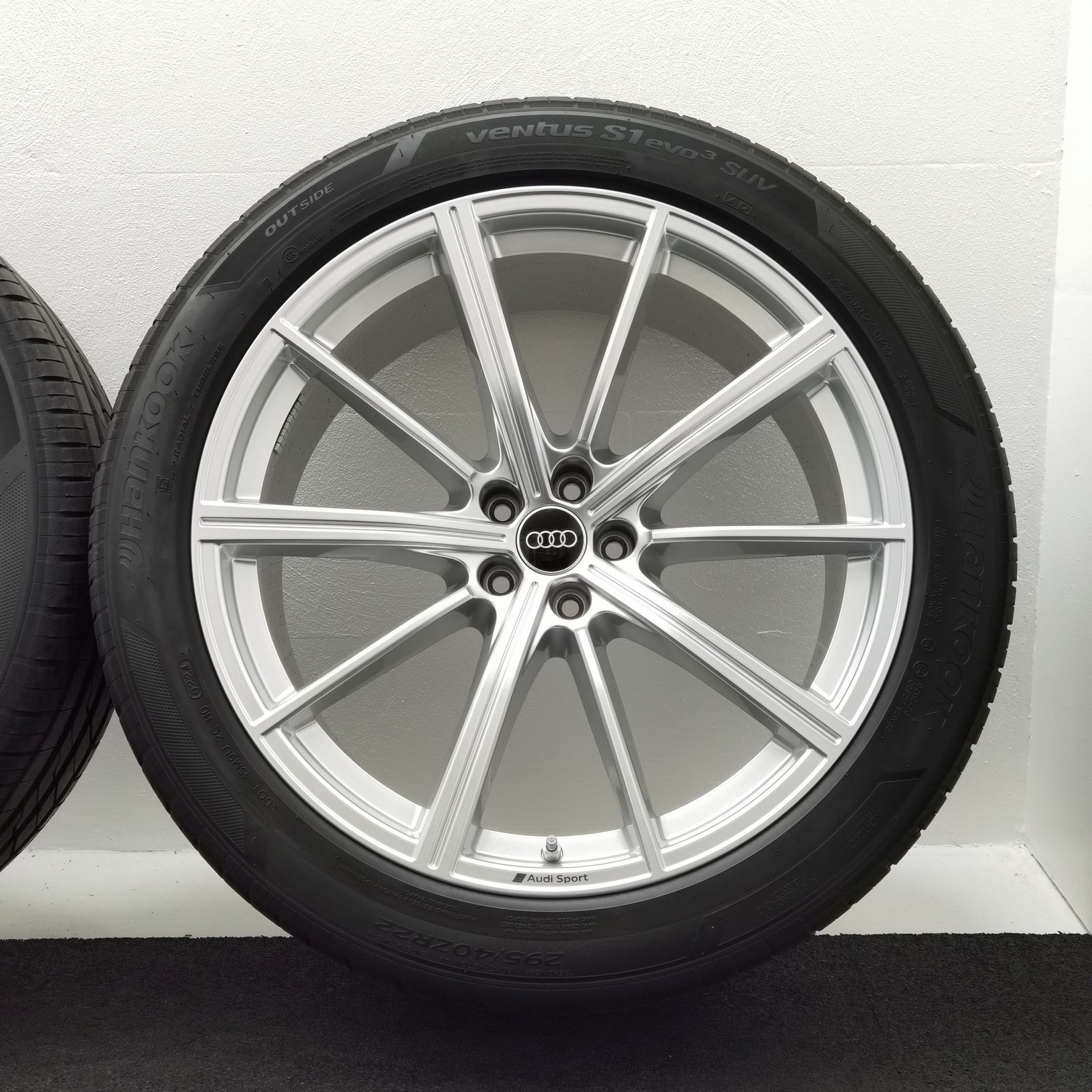 22 Zoll Audi 10-Speichen-Stern Silber Sommerräder / Hankook Ventus S1 evo3 SUV (K127A) 295/40 R22 – Bild 8