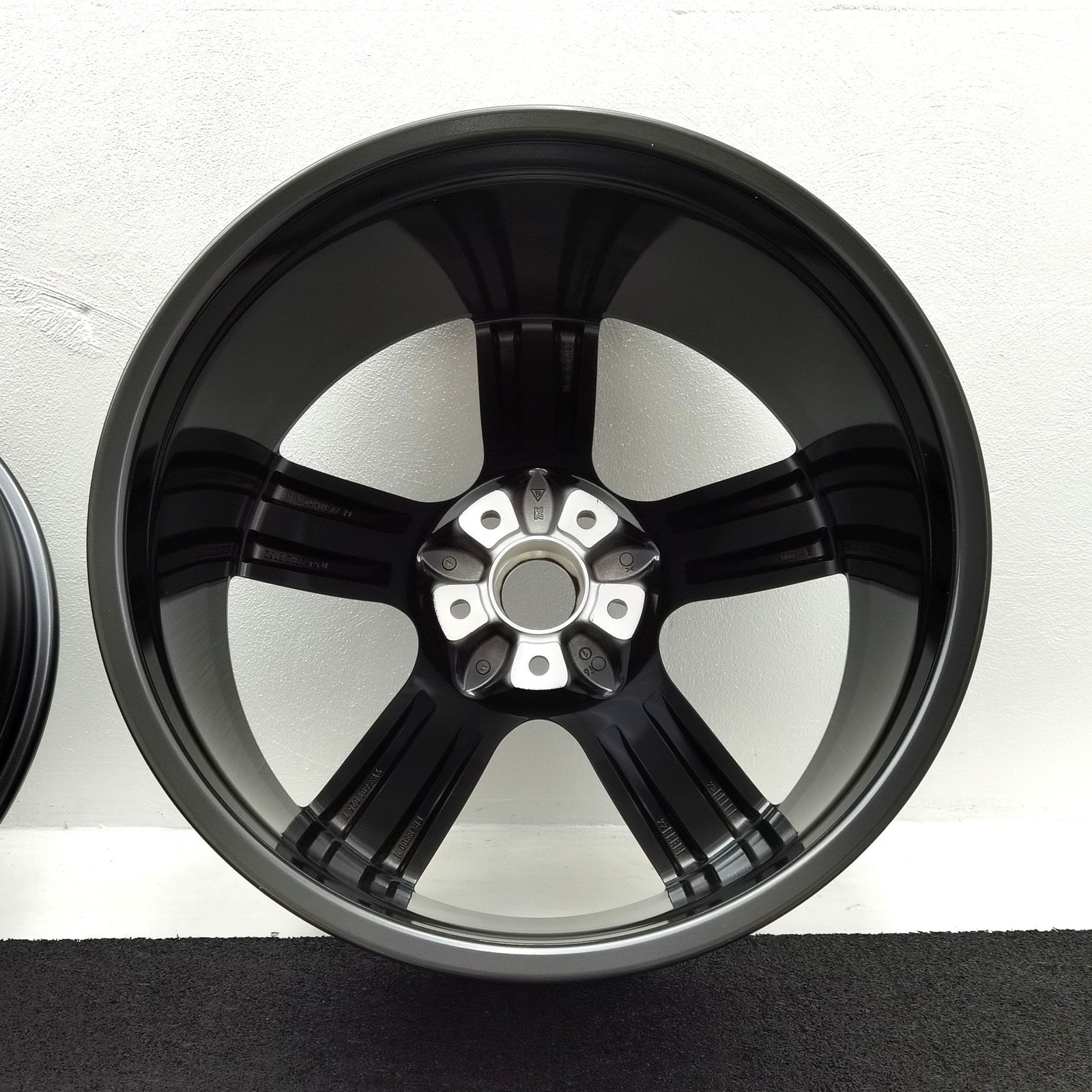 22 Zoll Porsche Sport Classic Schwarz glänzend Alufelgen – Bild 5