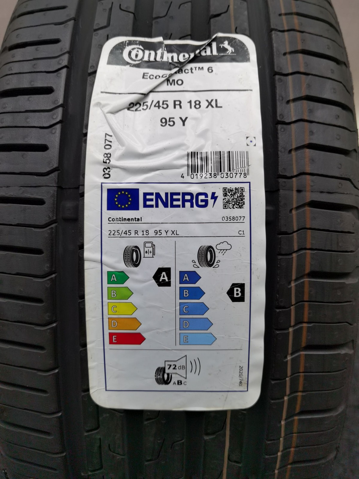 Continental EcoContact 6 MO 225/45 R18 Sommerreifen – Bild 2