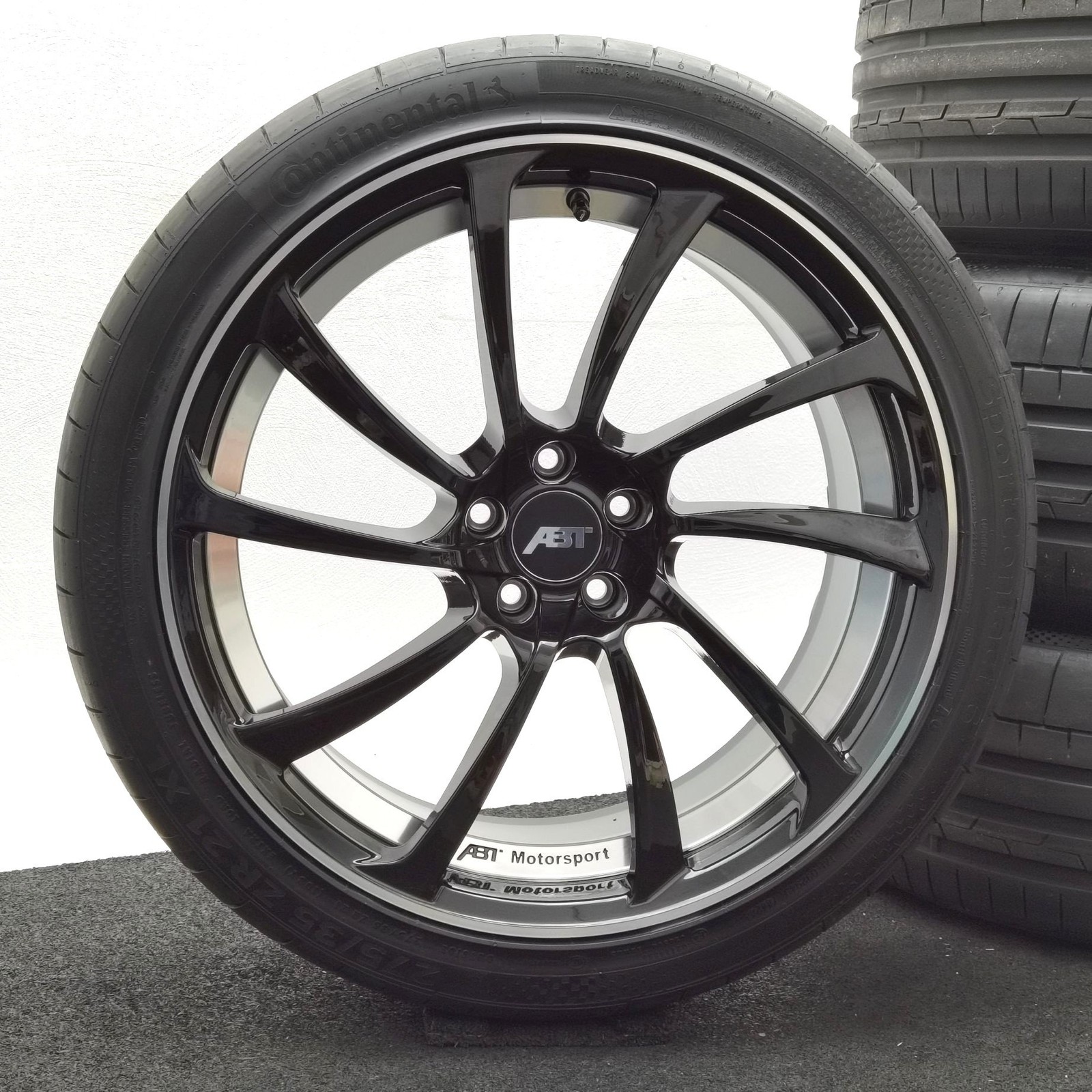 21 Zoll ABT Sportsline DR21 Glossy black, glanzgedreht Sommerräder / Continental SportContact 6 (AO) 275/35 R21 – Bild 3