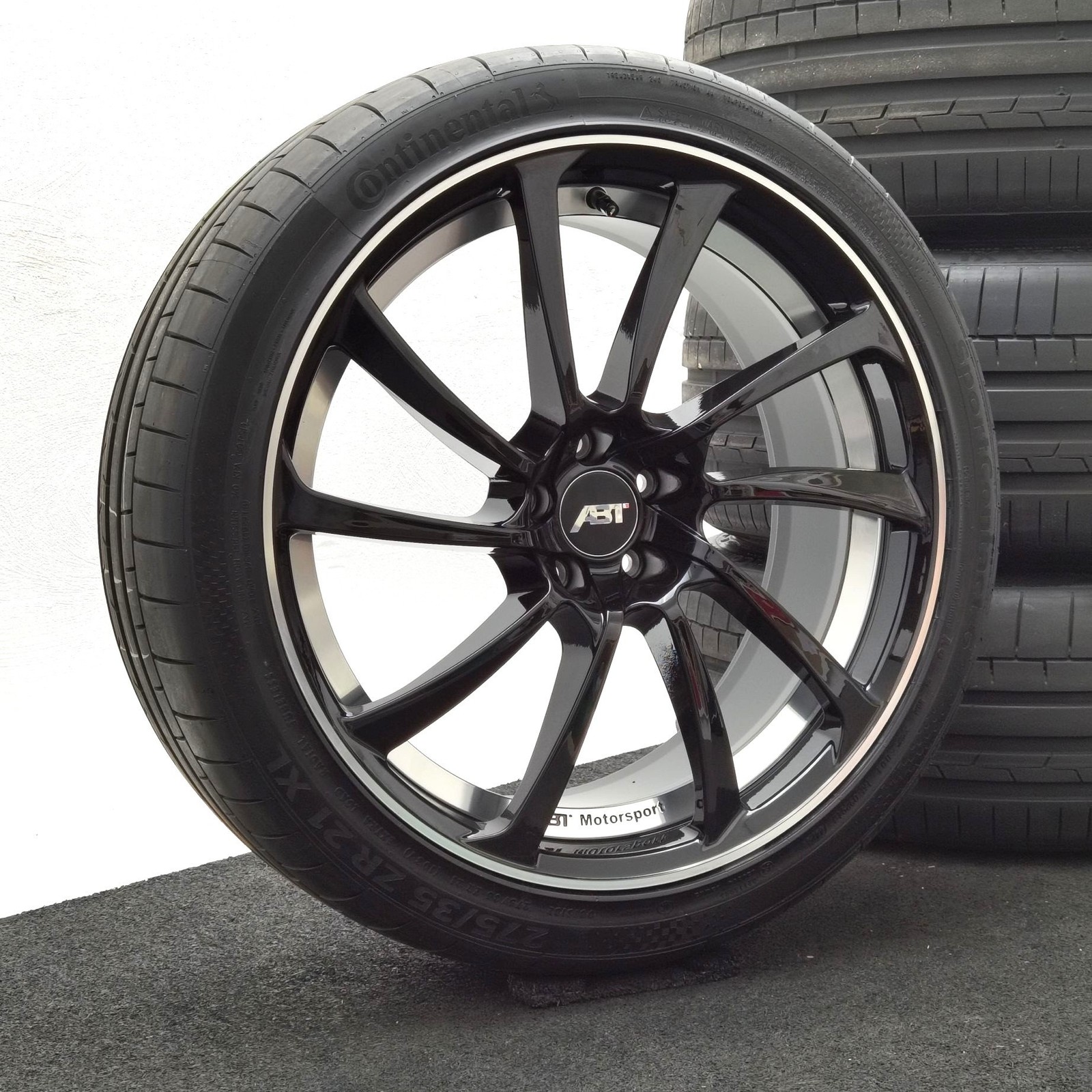 21 Zoll ABT Sportsline DR21 Glossy black, glanzgedreht Sommerräder / Continental SportContact 6 (AO) 275/35 R21 – Bild 2