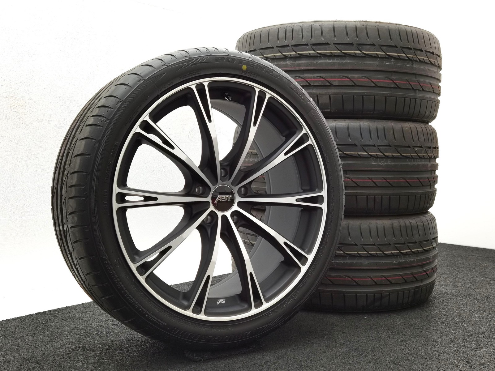 20 Zoll ABT Sportsline GR20 Matt black, glanzgedreht Sommerräder / Bridgestone Potenza S001 AO 275/35 R20