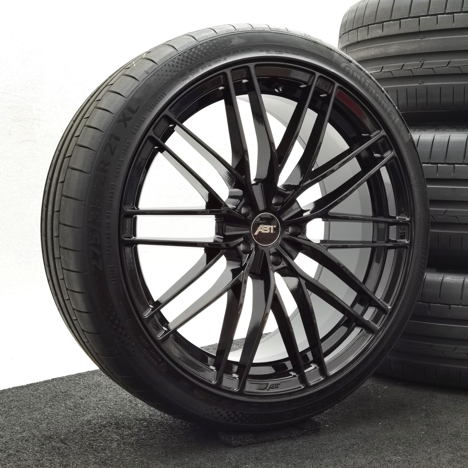 21 Zoll ABT Sportsline HR21 Glossy black Sommerräder / Continental SportContact 6 (AO) 275/35 R21 – Bild 2