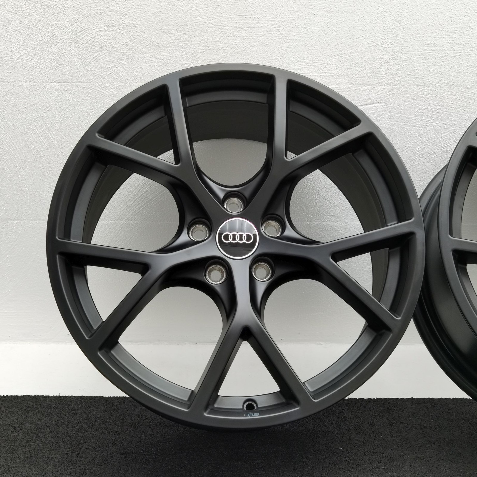 19 Zoll Audi 5-Y-Speichen Schwarz matt Alufelgen – Bild 3