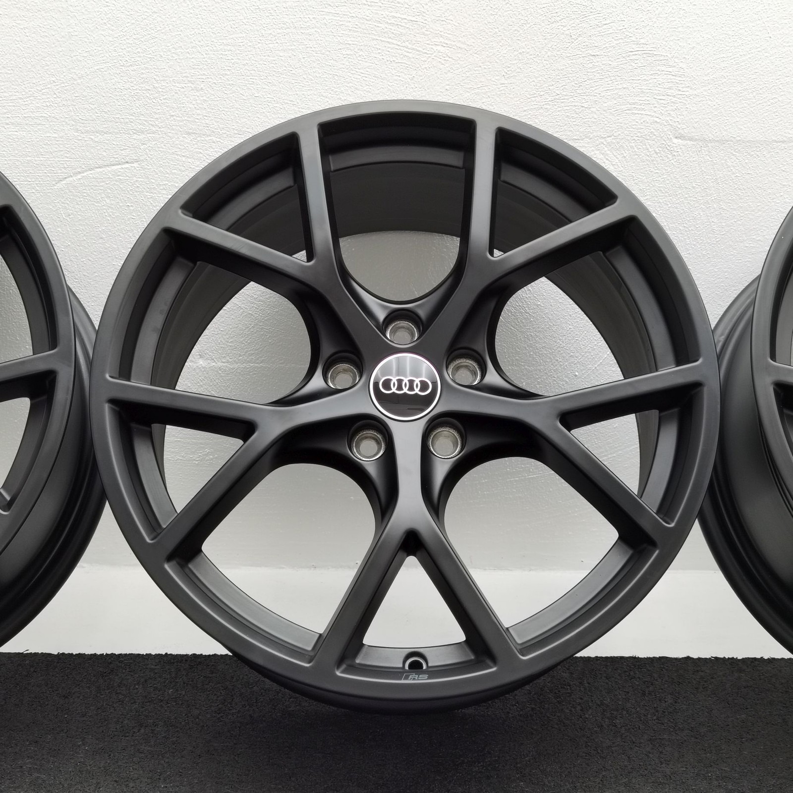 19 Zoll Audi 5-Y-Speichen Schwarz matt Alufelgen – Bild 4
