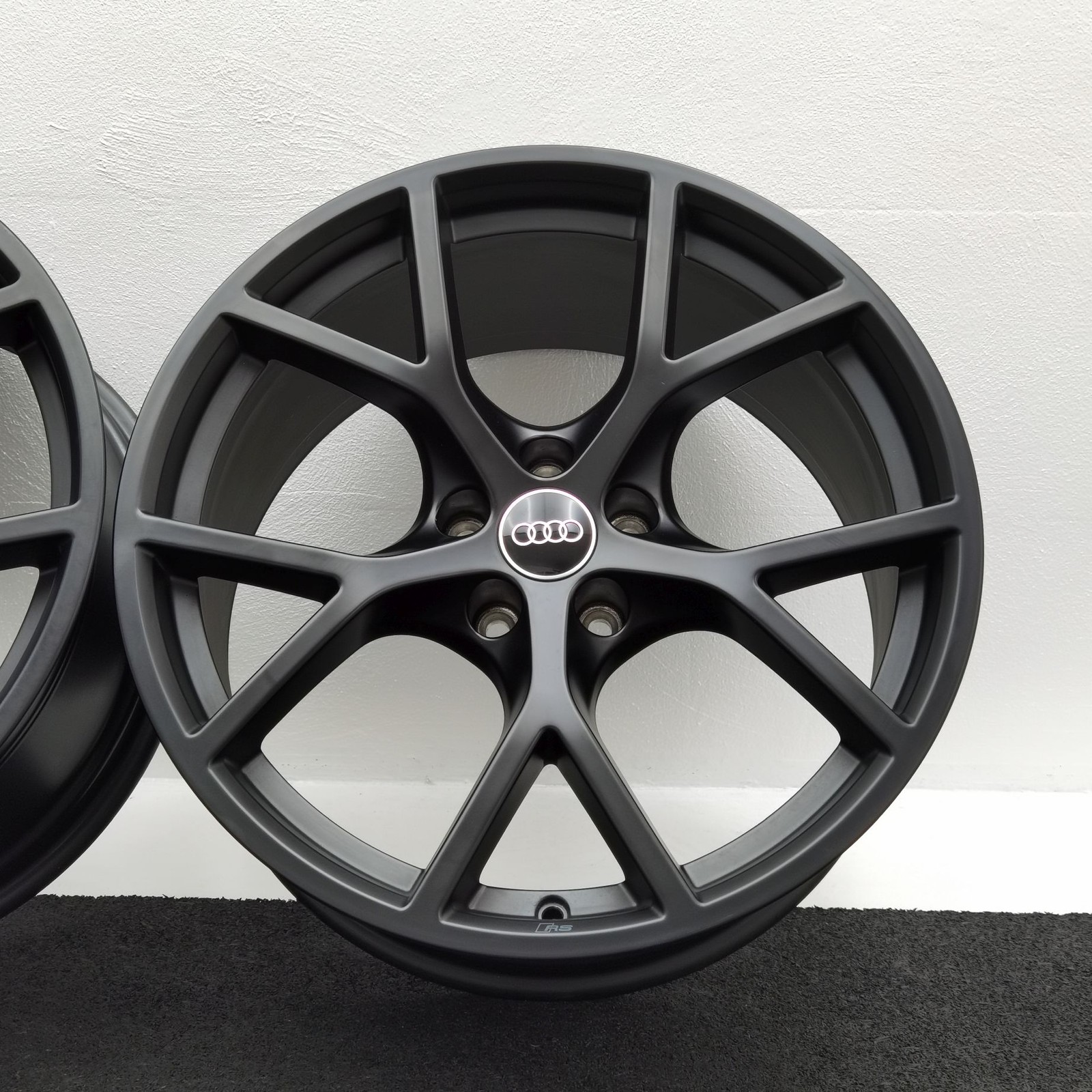 19 Zoll Audi 5-Y-Speichen Schwarz matt Alufelgen – Bild 6