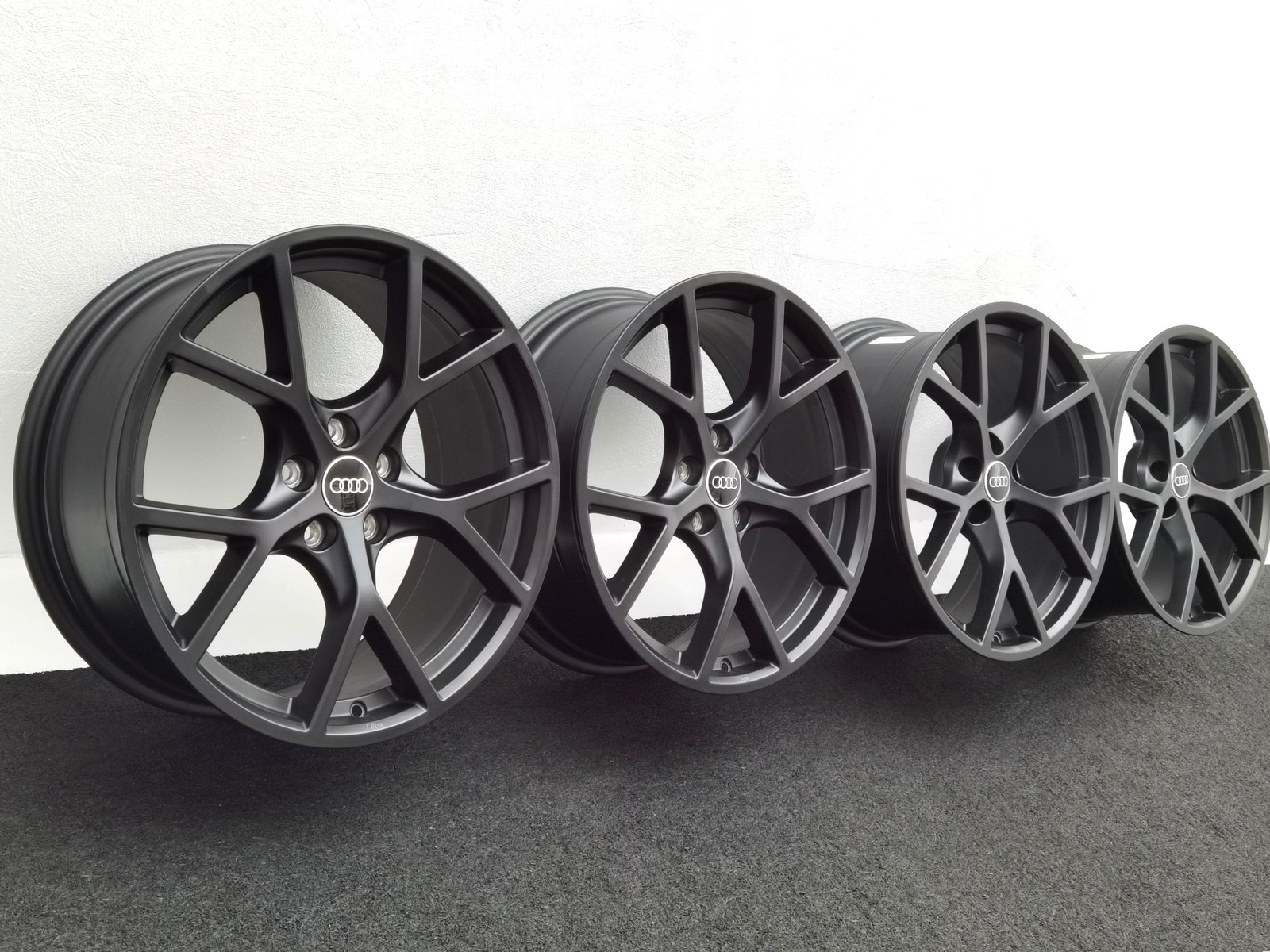 19 Zoll Audi 5-Y-Speichen Schwarz matt Alufelgen – Bild 2
