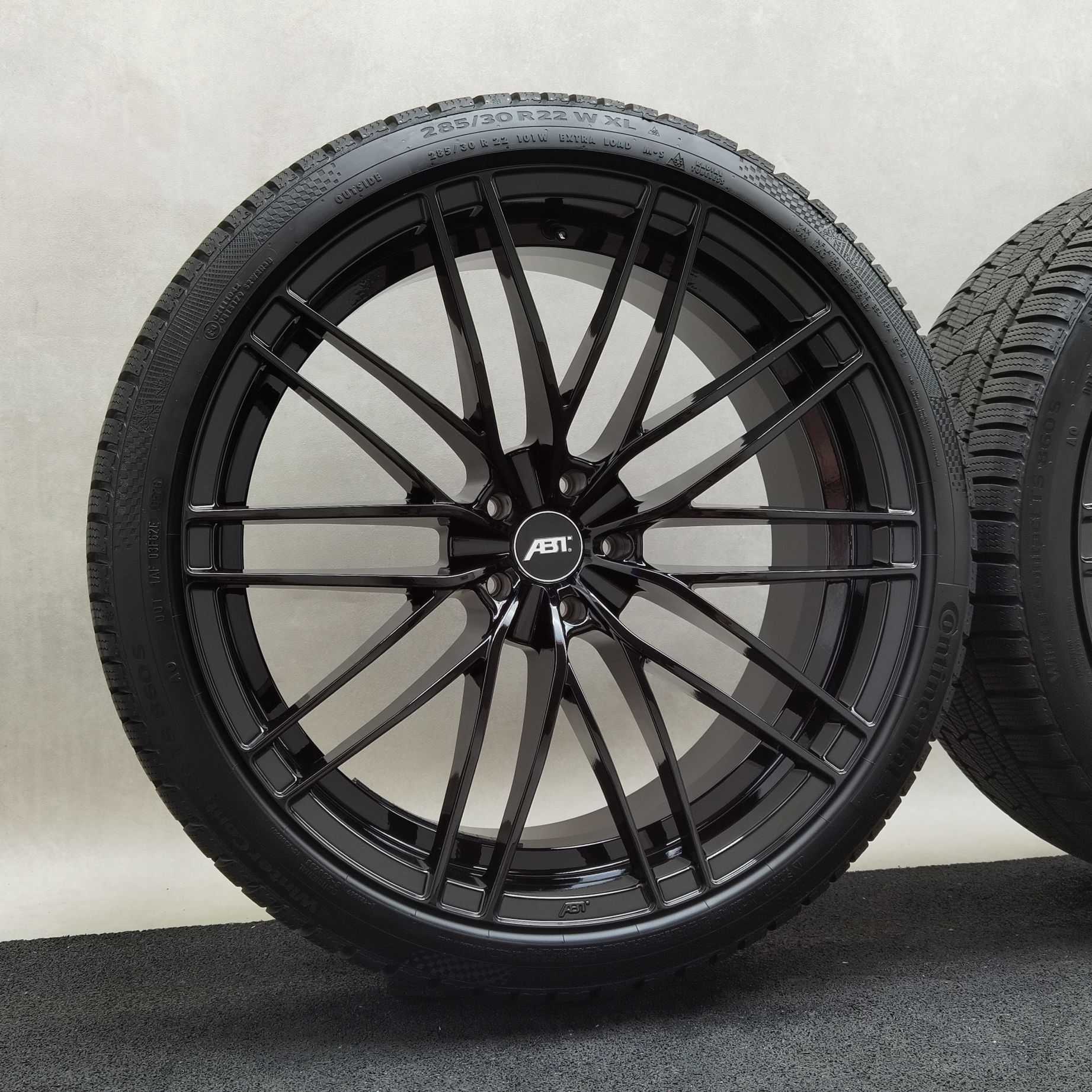 22 Zoll ABT Sportsline HR22 Glossy black Winterräder / Continental WinterContact TS 860 S (AO) 285/30 R22 – Bild 3