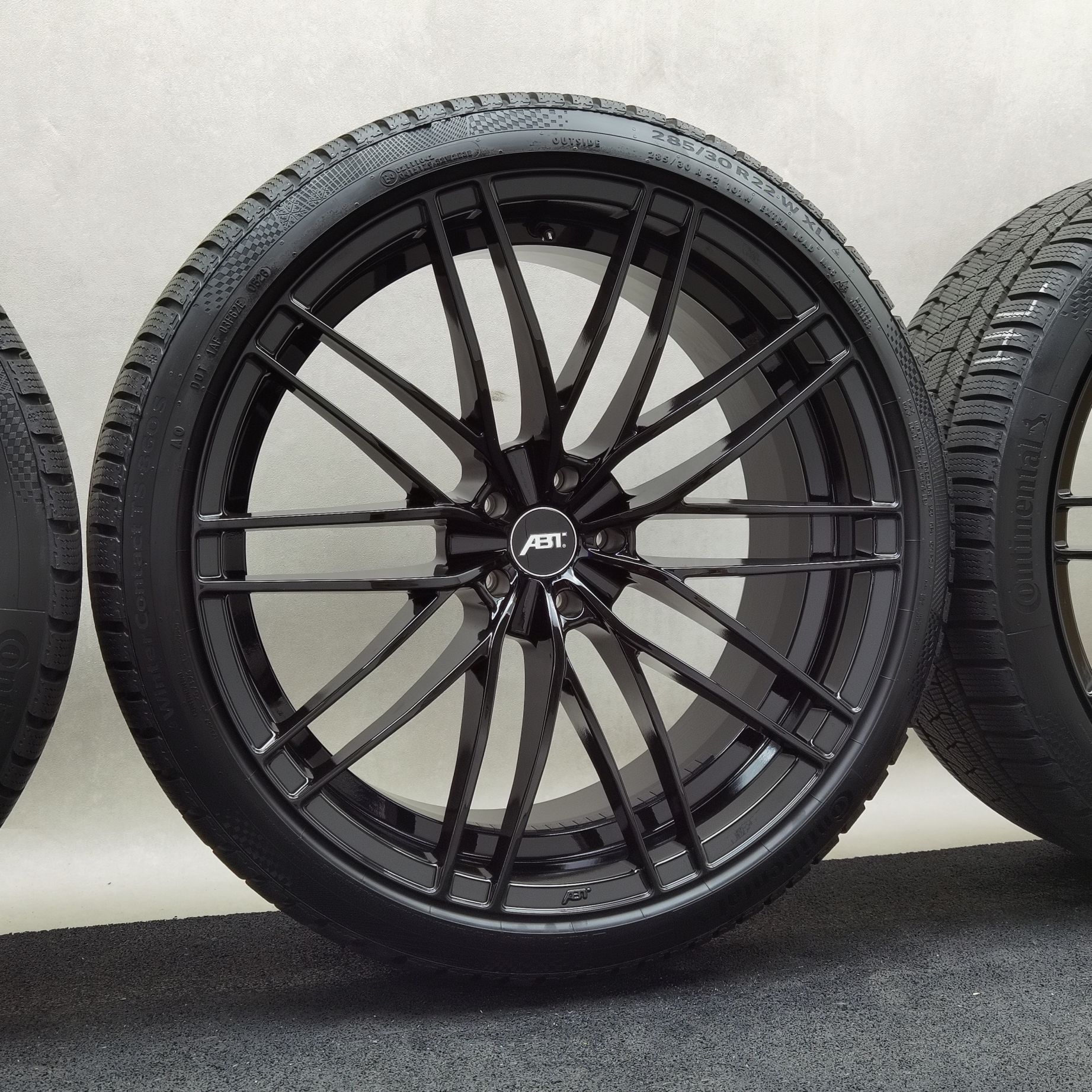 22 Zoll ABT Sportsline HR22 Glossy black Winterräder / Continental WinterContact TS 860 S (AO) 285/30 R22 – Bild 4