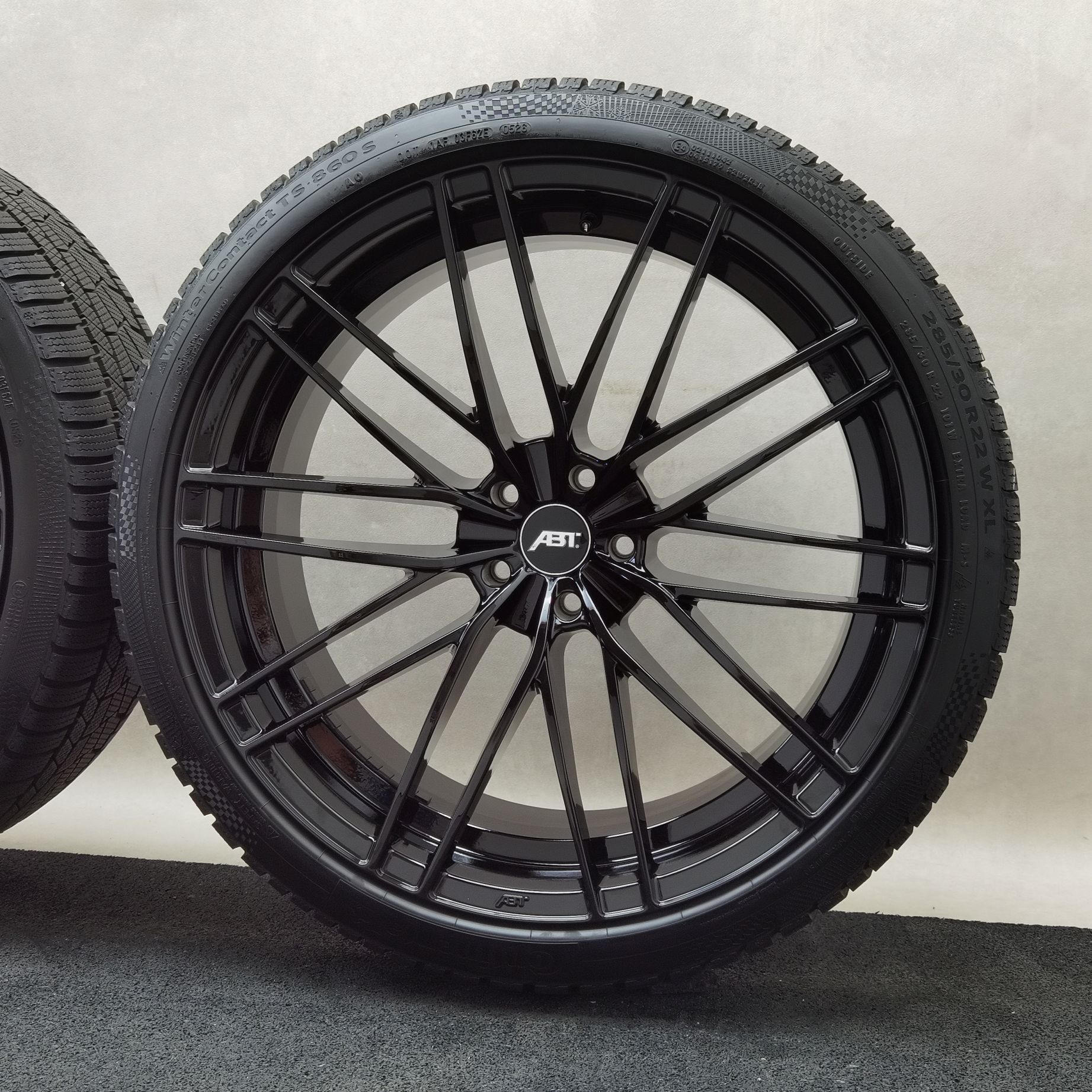 22 Zoll ABT Sportsline HR22 Glossy black Winterräder / Continental WinterContact TS 860 S (AO) 285/30 R22 – Bild 6