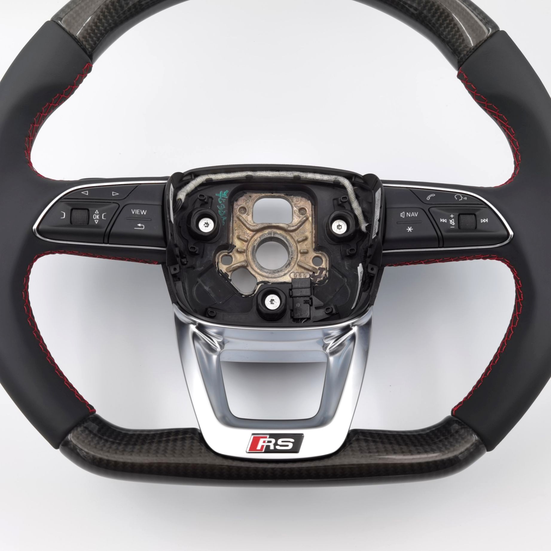 ABT Carbon Leder Lenkrad Audi Q5 SQ5 FY Q7 SQ7 4M Original abgeflacht – Bild 2