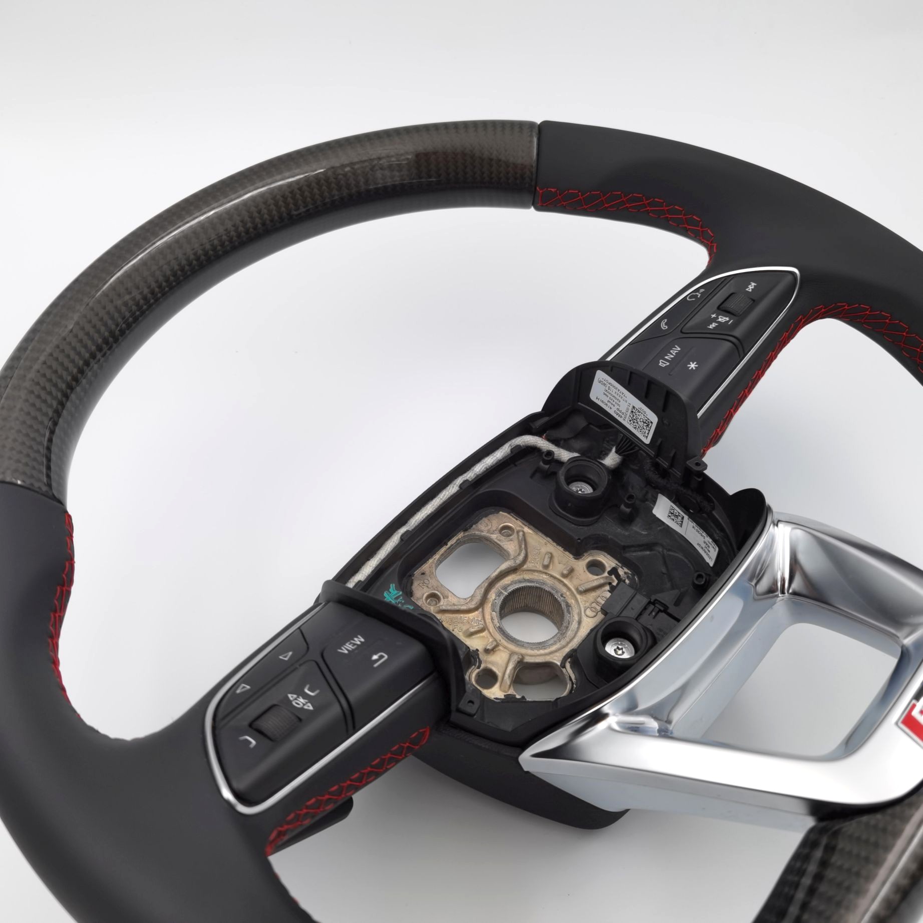 ABT Carbon Leder Lenkrad Audi Q5 SQ5 FY Q7 SQ7 4M Original abgeflacht – Bild 3